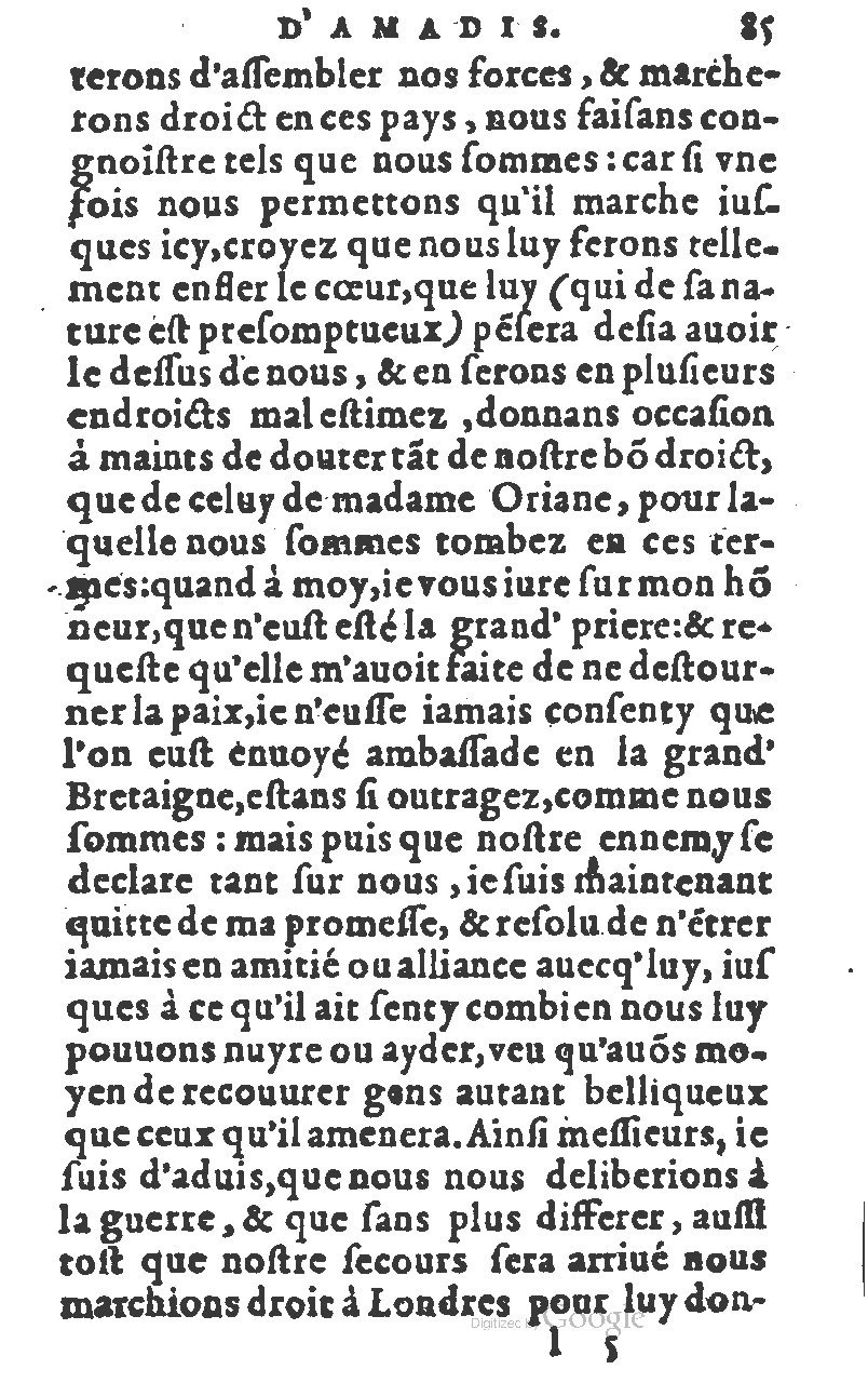 1582 - Jean Huguetan - Trésor des Amadis T. 1 - BM Lyon