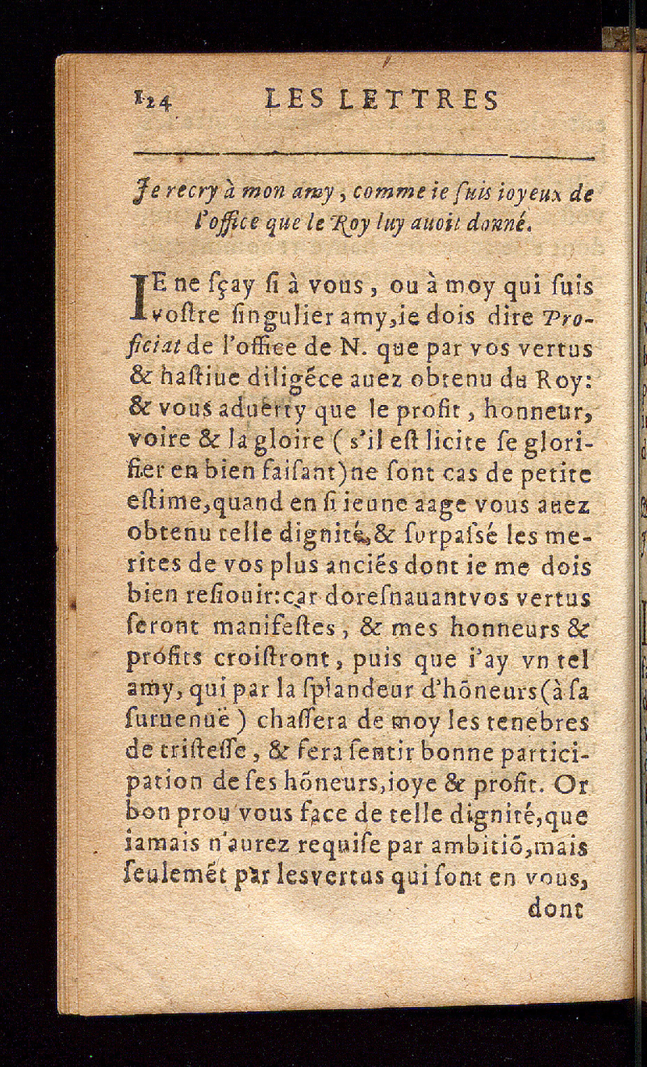 1614 - Barthélemy Vincent - Élite et Trésor des lettres missives - Bâle