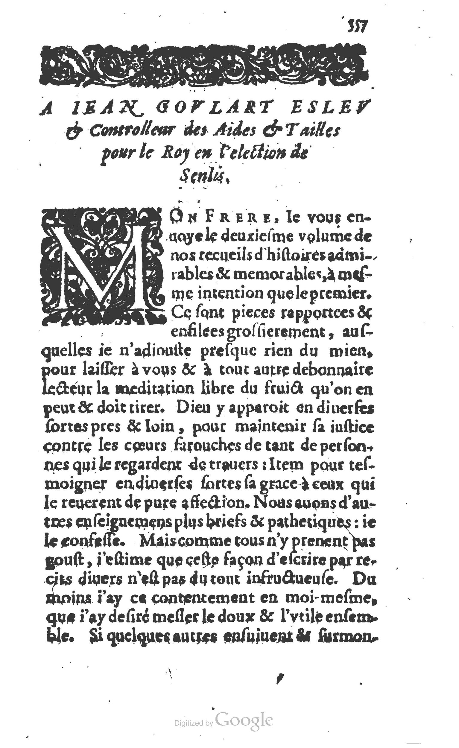 1610 - Paul Marceau - Trésor d’histoires admirables et mémorables - Princeton