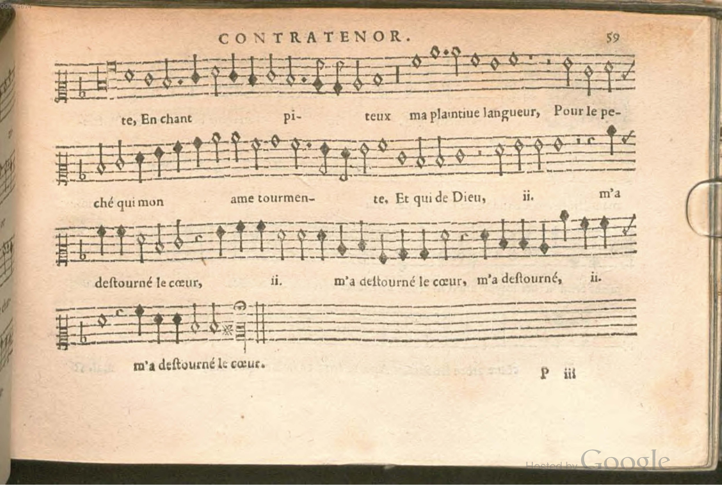 1576 - [Pierre de Saint-André] - Trésor de musique d’Orlande de Lassus Contratenor - BSB Munich