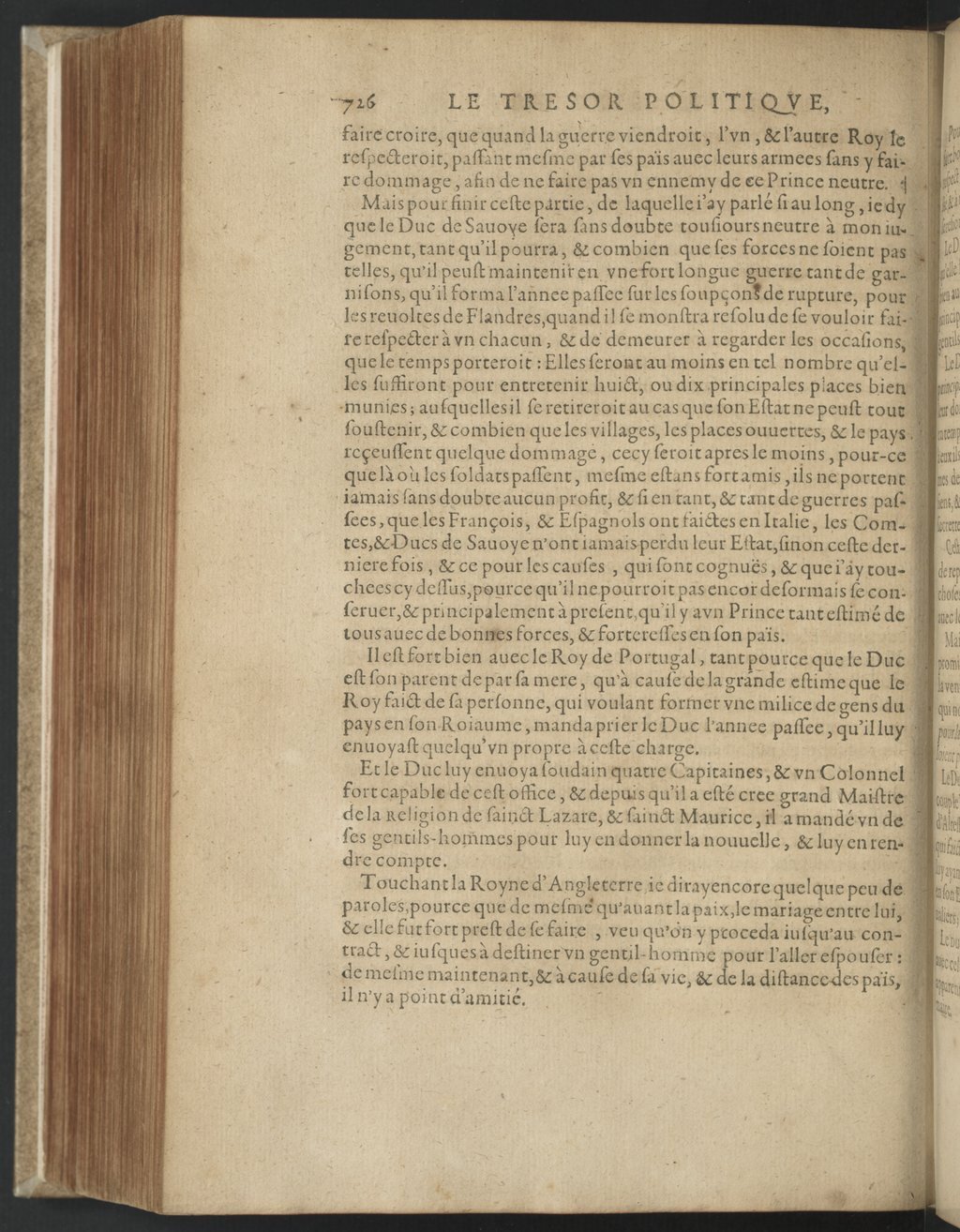 1608 - Nicolas Du Fossé - Trésor politique - BnF Tolbiac