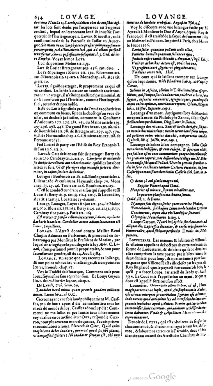 1629 - Veuve Nicolas Buon - Trésor du droit français (29620 T. 2) - BM Lyon