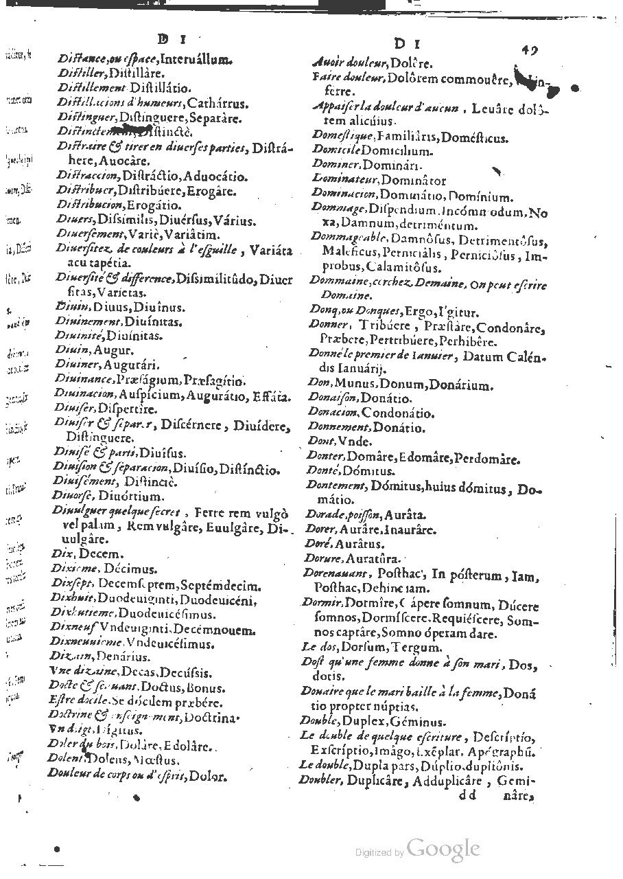 1564 - Henri Hylaire et Louis Cloquemin - Trésor des mots et traits français - BSB Munich