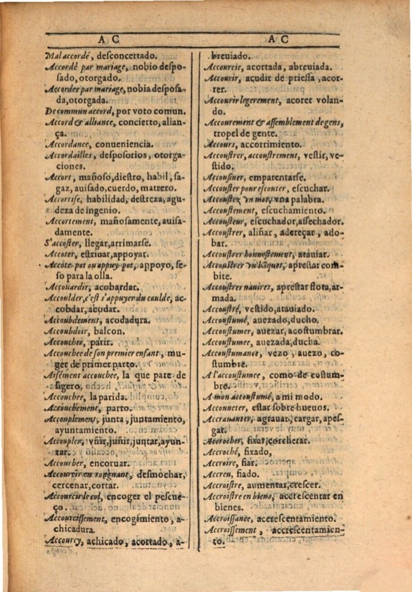 1607 - Marc Orry - Trésor des deux langues espagnole et française (Première et Seconde parties) - ÖNB Wien