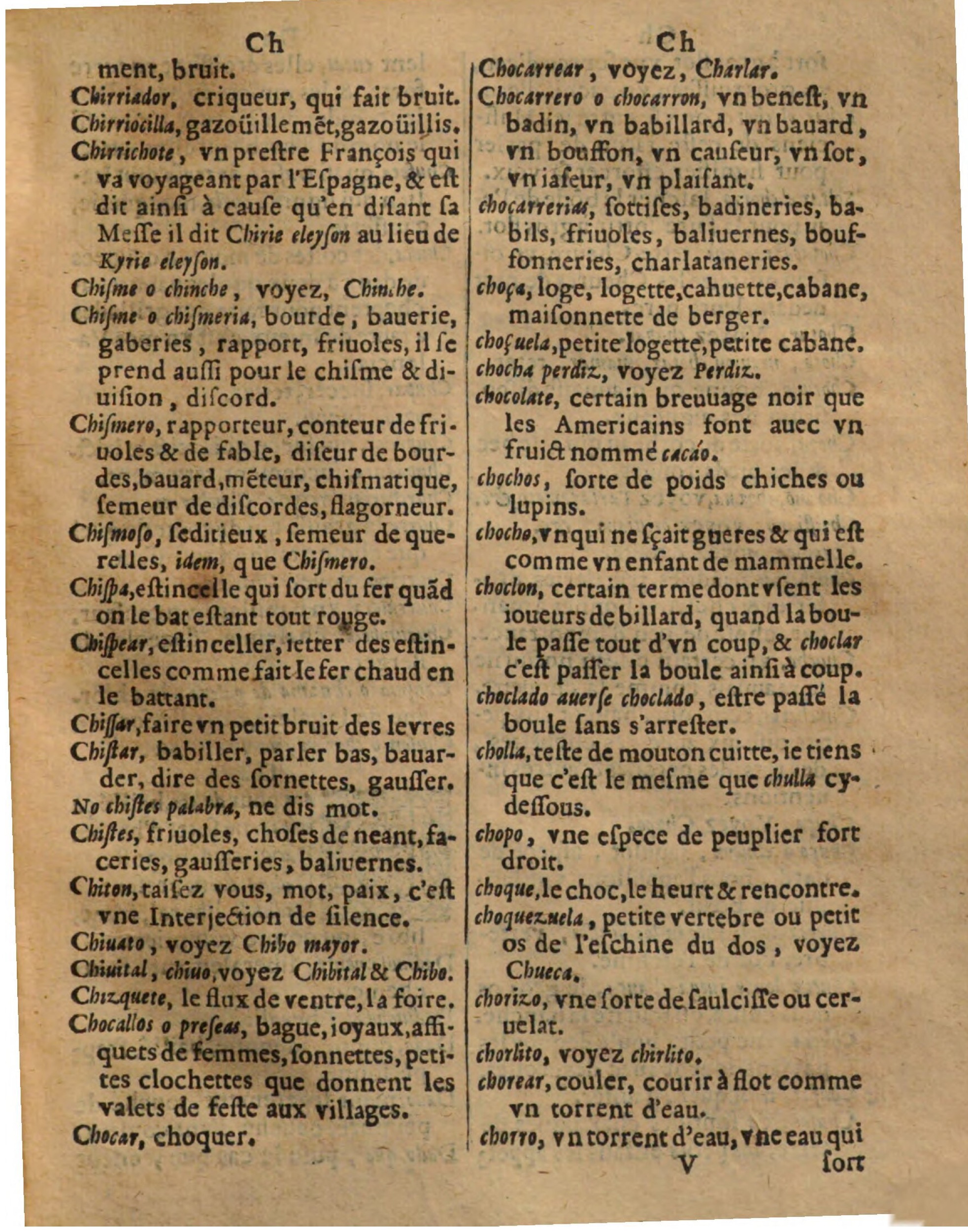 1625 - Hubert Antoine - Trésor des deux langues espagnole et française - Augsbourg