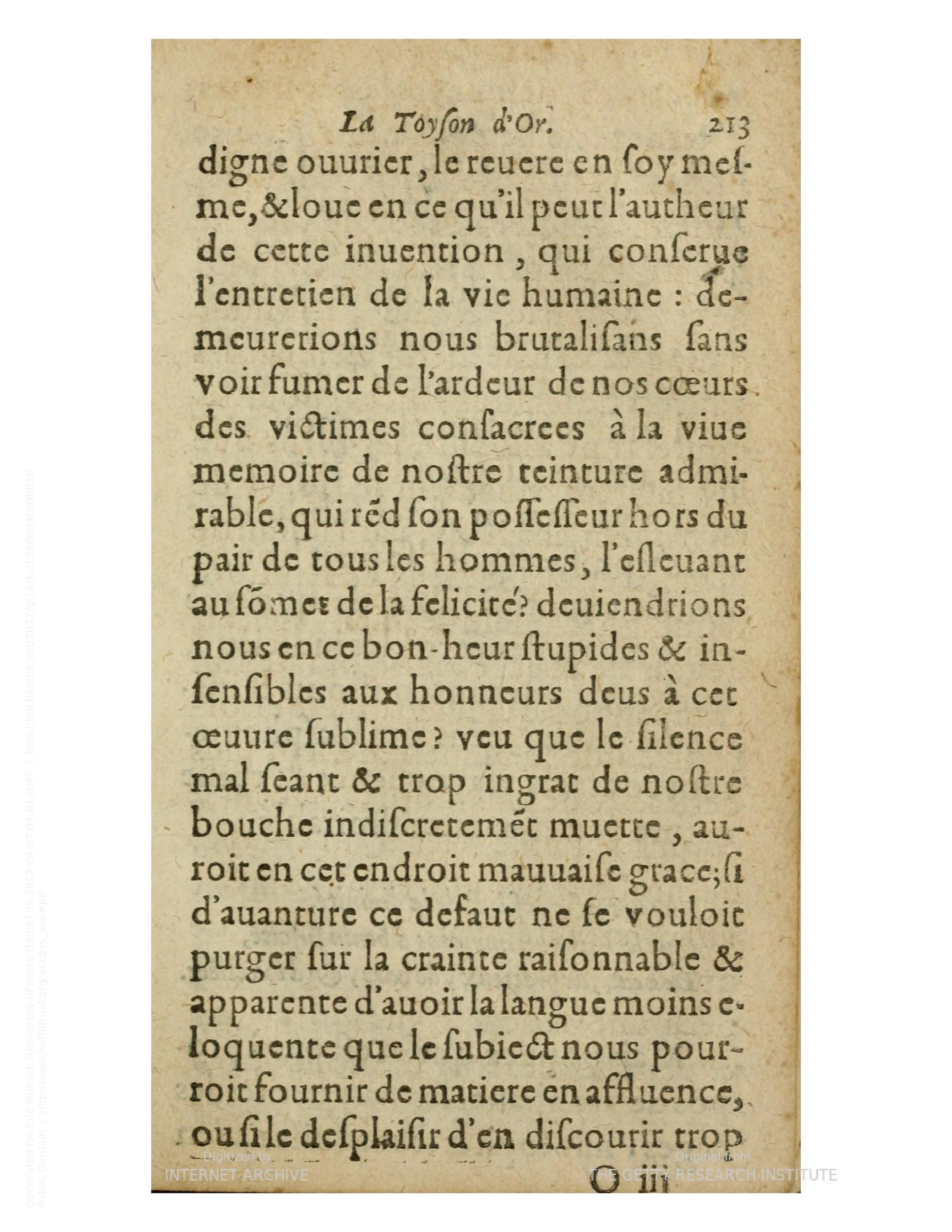 1612 - Charles Sevestre - Toison d’or ou la fleur des trésors - Getty Research Institute