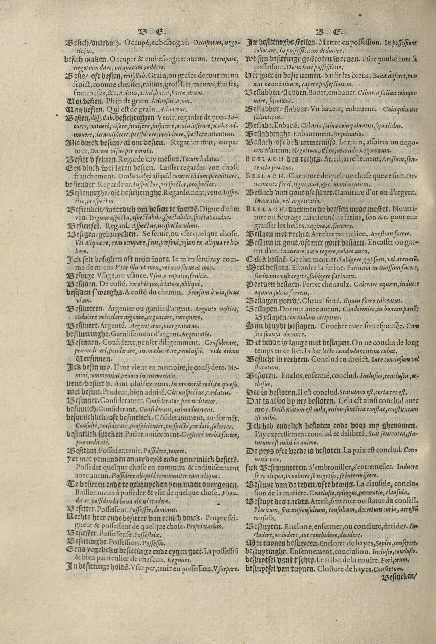 1573 - Christophe Plantin - Trésor du langage bas-allemand - Greifswald