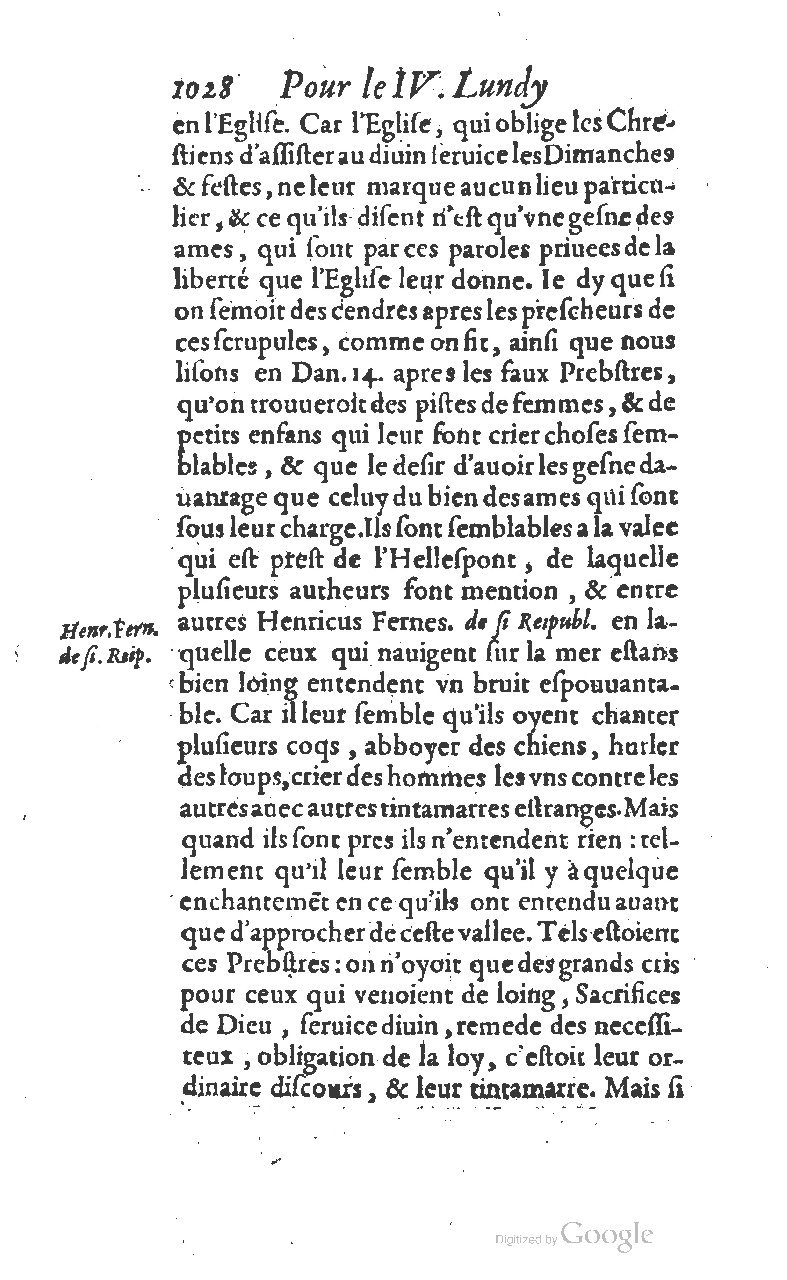 1607 - Nicolas Du Fossé - Trésor quadragésimal - T 01 - BM Lyon