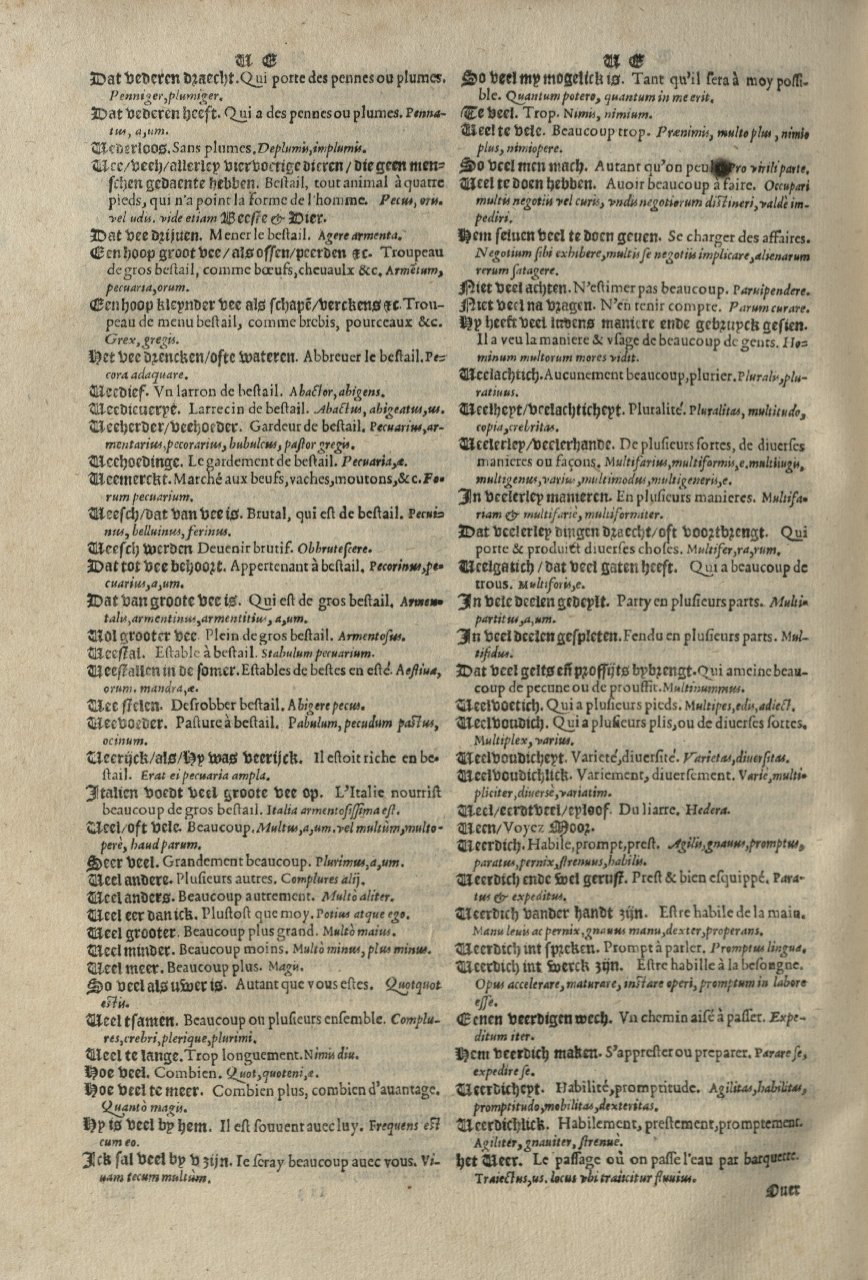 1573 - Christophe Plantin - Trésor du langage bas-allemand - Greifswald