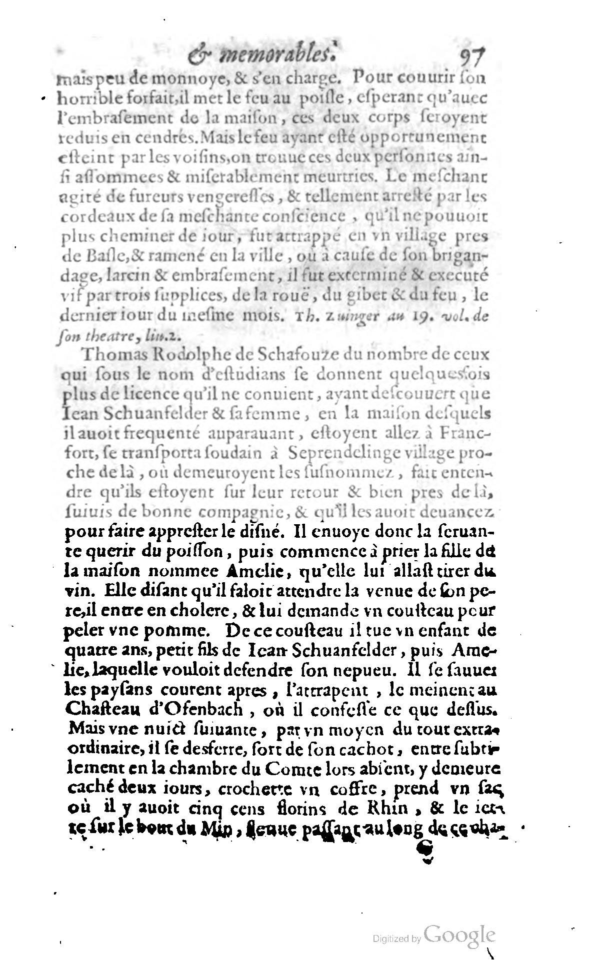 1620 - Samuel Crespin - Trésor d’histoires admirables et mémorables - BCU Lausanne