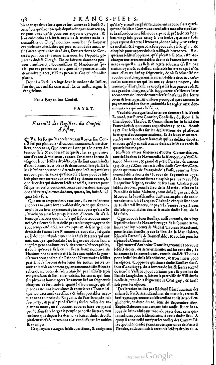 1629 - Veuve Nicolas Buon - Trésor du droit français (21754 T. 2) - BM Lyon