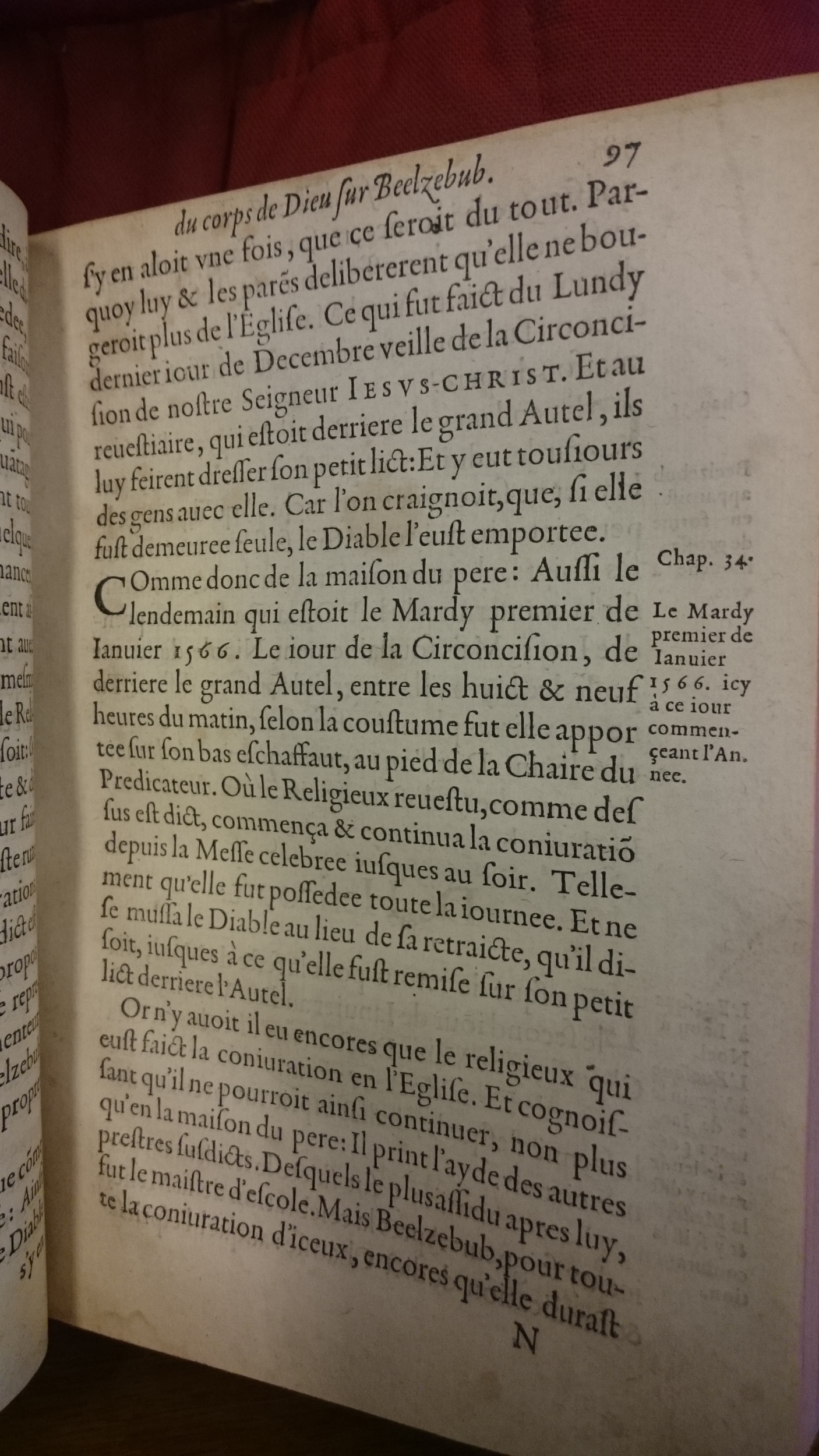 1578 - Nicolas Chesneau - Trésor et entière histoire de la triomphante victoire du corps de Dieu sur l’esprit malin - BM Lyon