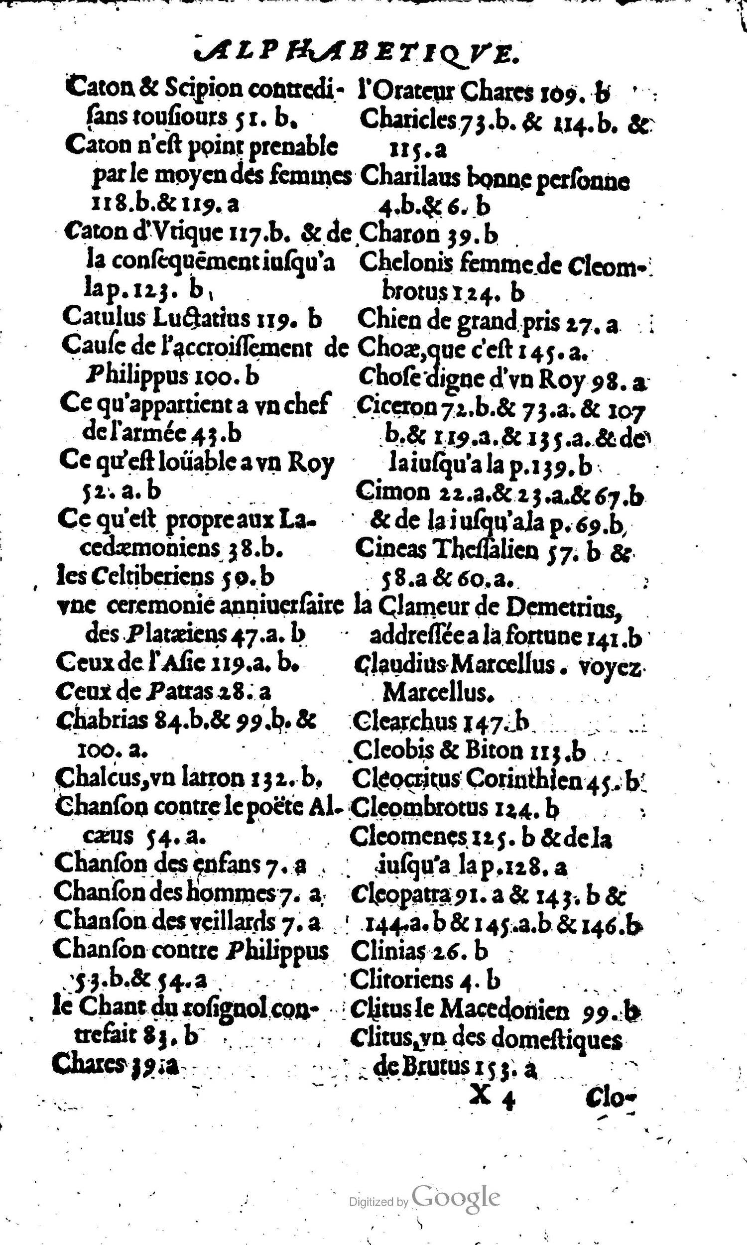 1568 - Willem Silvius - Trésor des vies de Plutarque - Anvers Plantin-Moretus