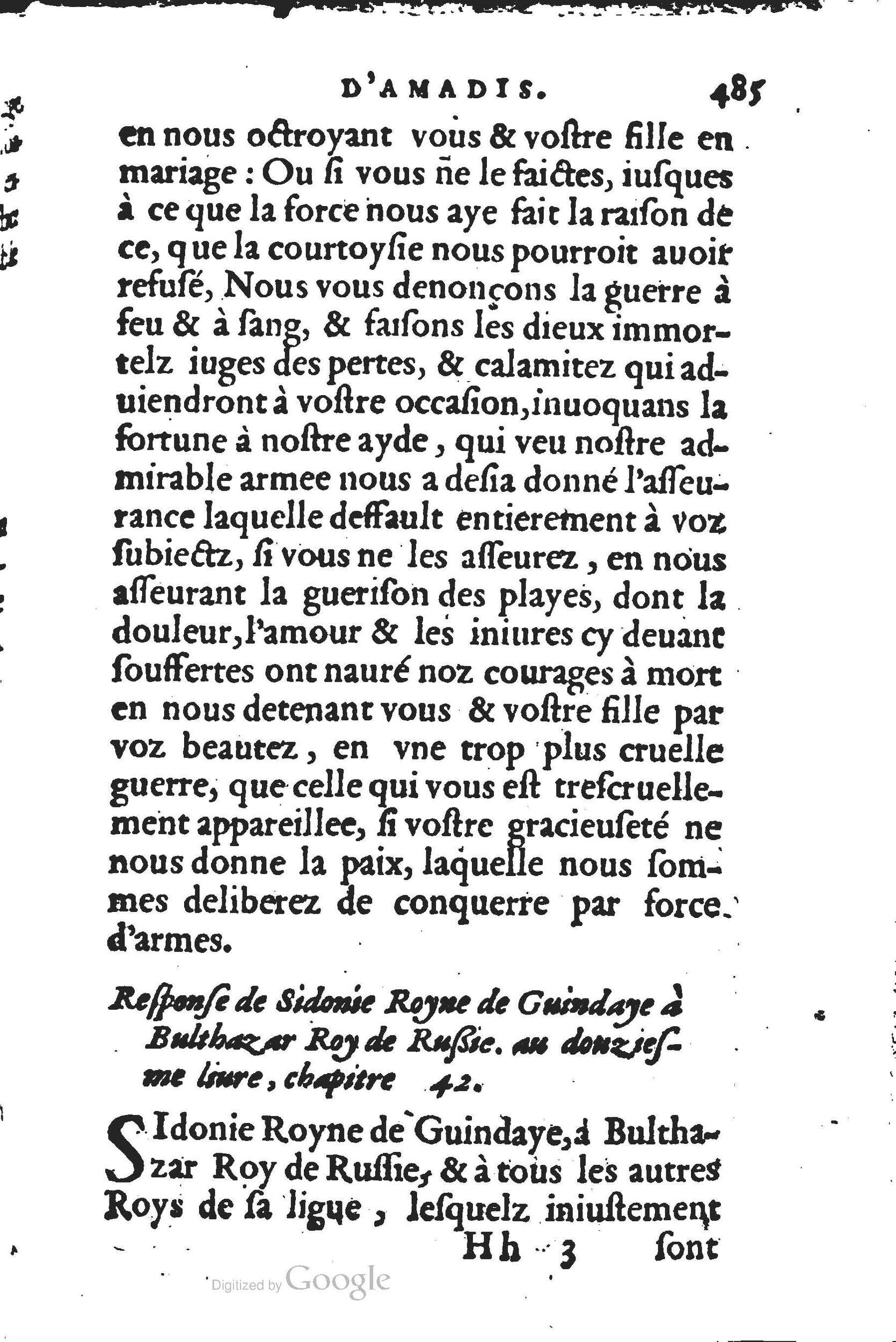 1560 - Jean d’Ogerolles et Gabriel Cotier Lyon - Trésor des Amadis - BSB Munich