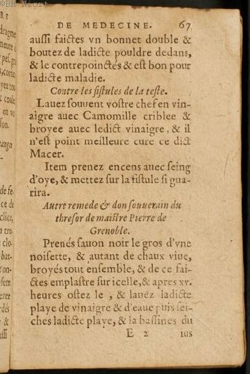 1586 - Benoît Rigaud - Trésor des fleurs et secrets de médecine - Université Paris Cité