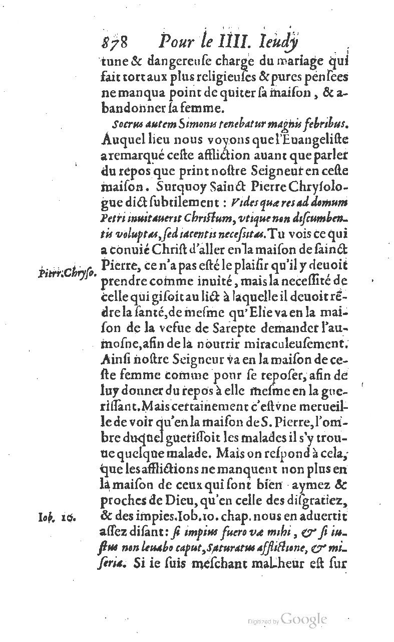 1607 - Nicolas Du Fossé - Trésor quadragésimal - T 01 - BM Lyon