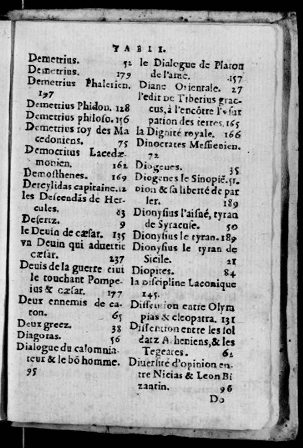 1574 - Benoît Rigaud - Trésor des vies de Plutarque - Avignon