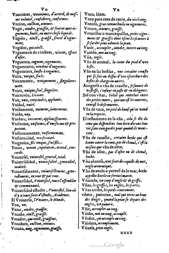 1621 - Adrian Tiffaine - Trésor des deux langues espagnole et française - BM Lyon