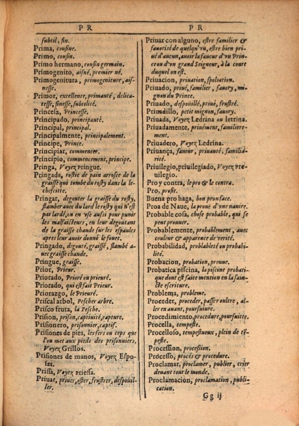 1607 - Marc Orry - Trésor des deux langues espagnole et française (Première et Seconde parties) - ÖNB Wien