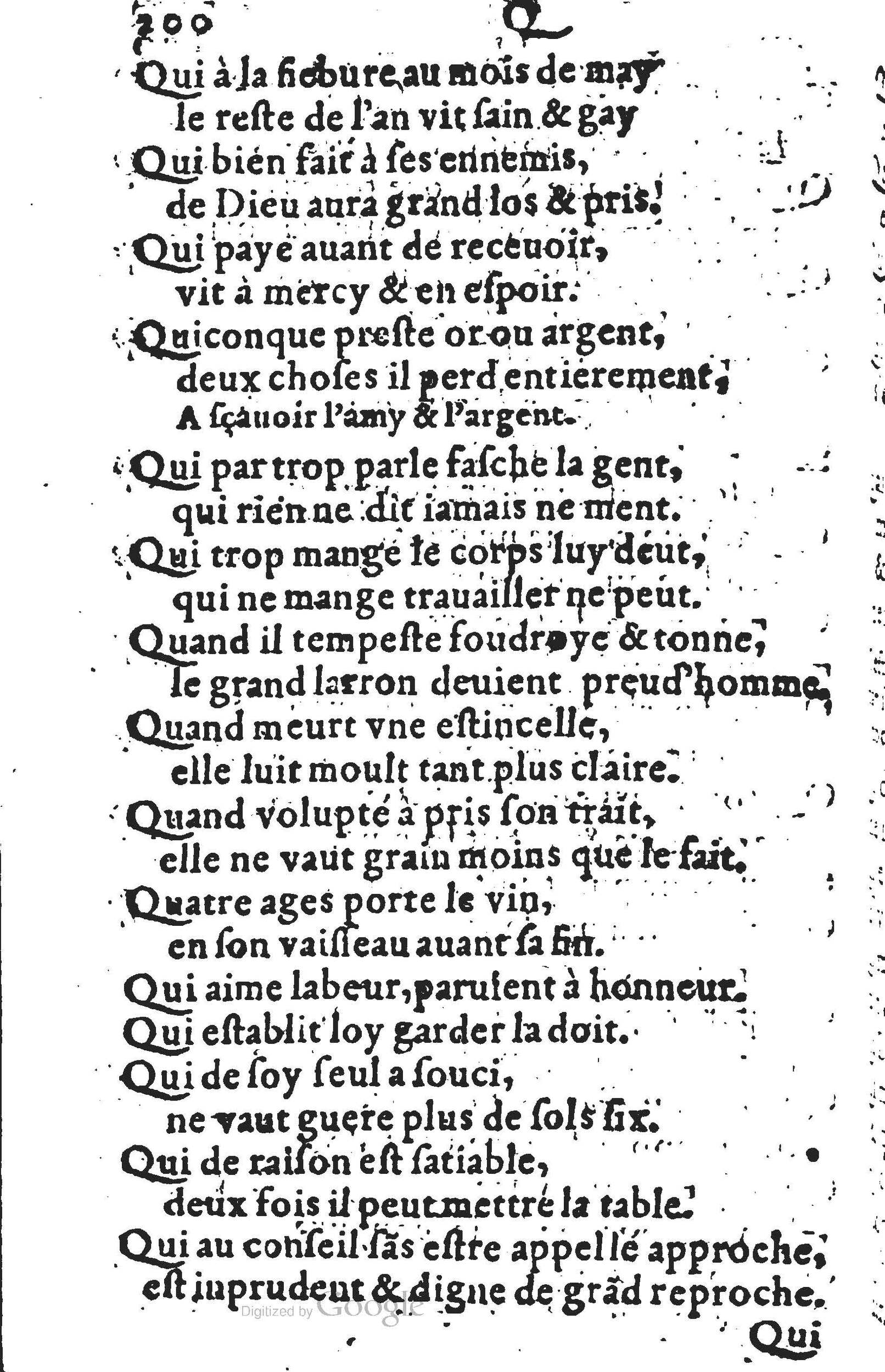 1578 - Nicolas Lescuyer - Trésor des sentences dorées - UGent 1578 - Nicolas Lescuyer - Trésor des sentences dorées - UGent