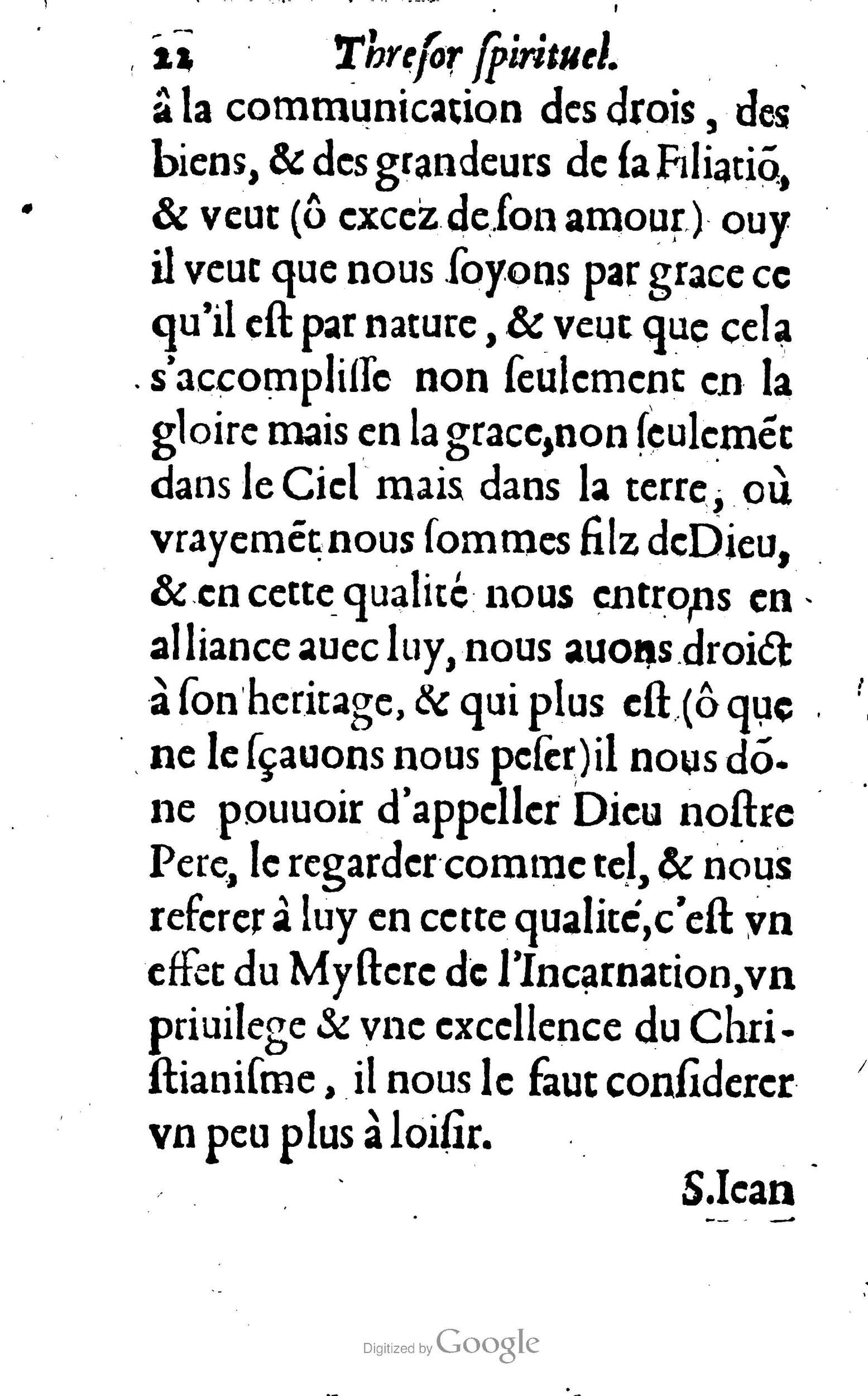 1633 - François Waudré - Trésor spirituel contenant les excellences du christianisme - BM Lyon