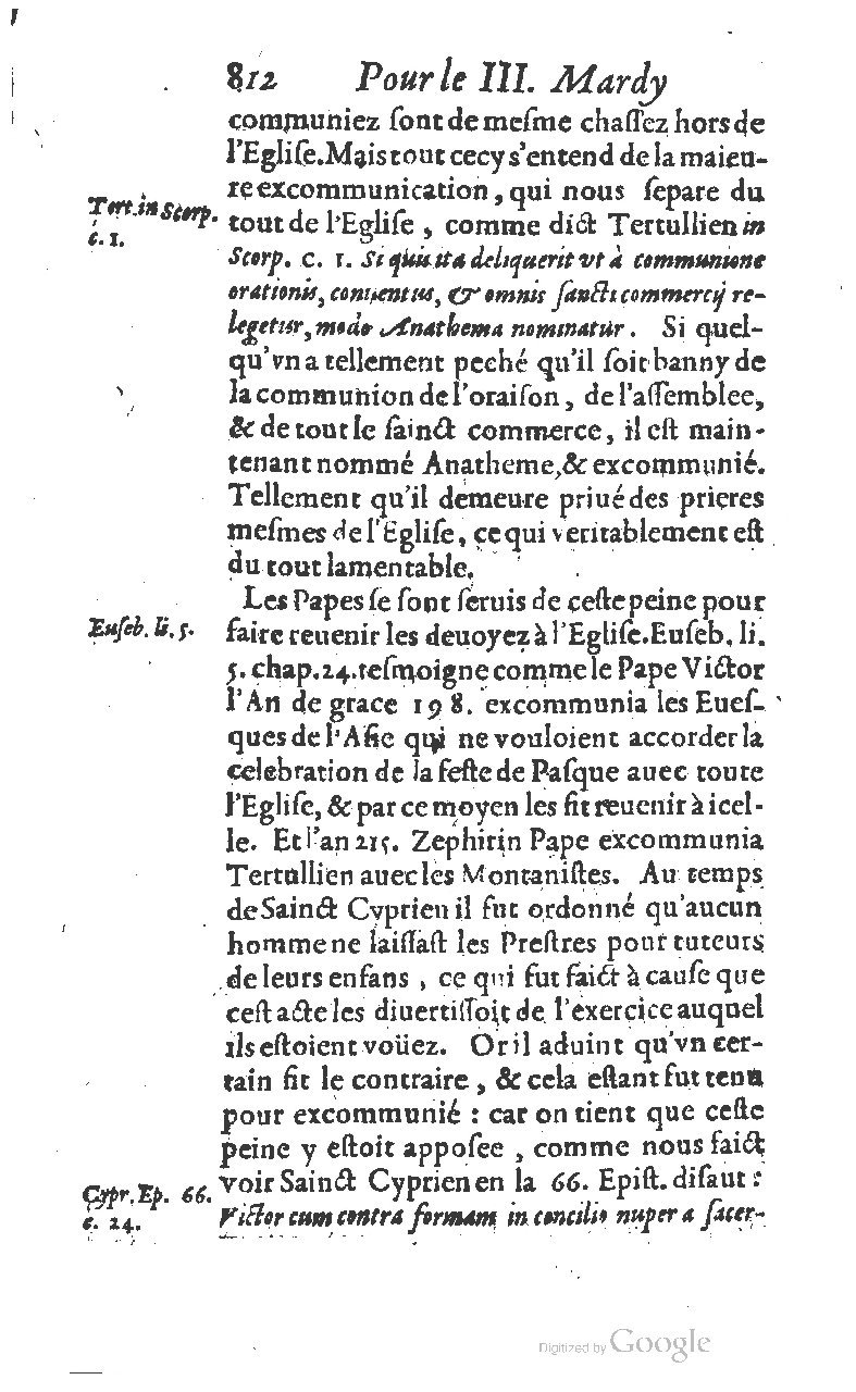 1607 - Nicolas Du Fossé - Trésor quadragésimal - T 01 - BM Lyon