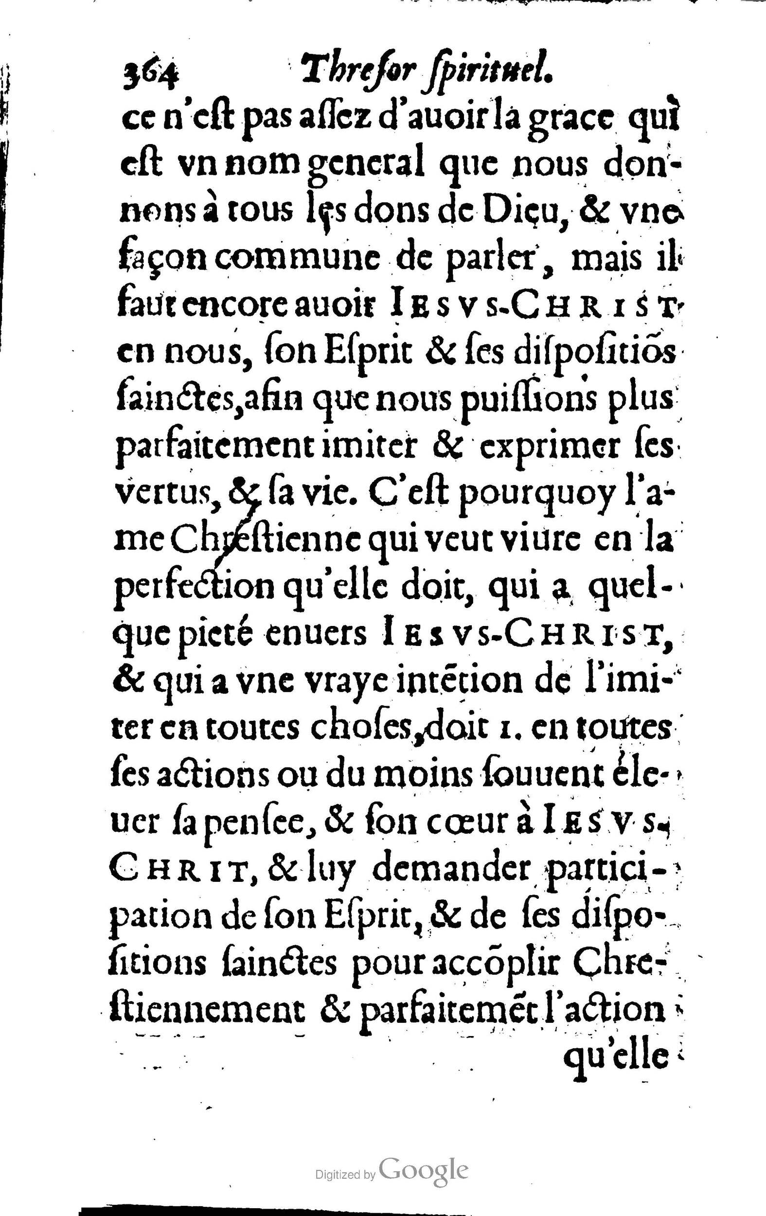 1633 - François Waudré - Trésor spirituel contenant les excellences du christianisme - BM Lyon
