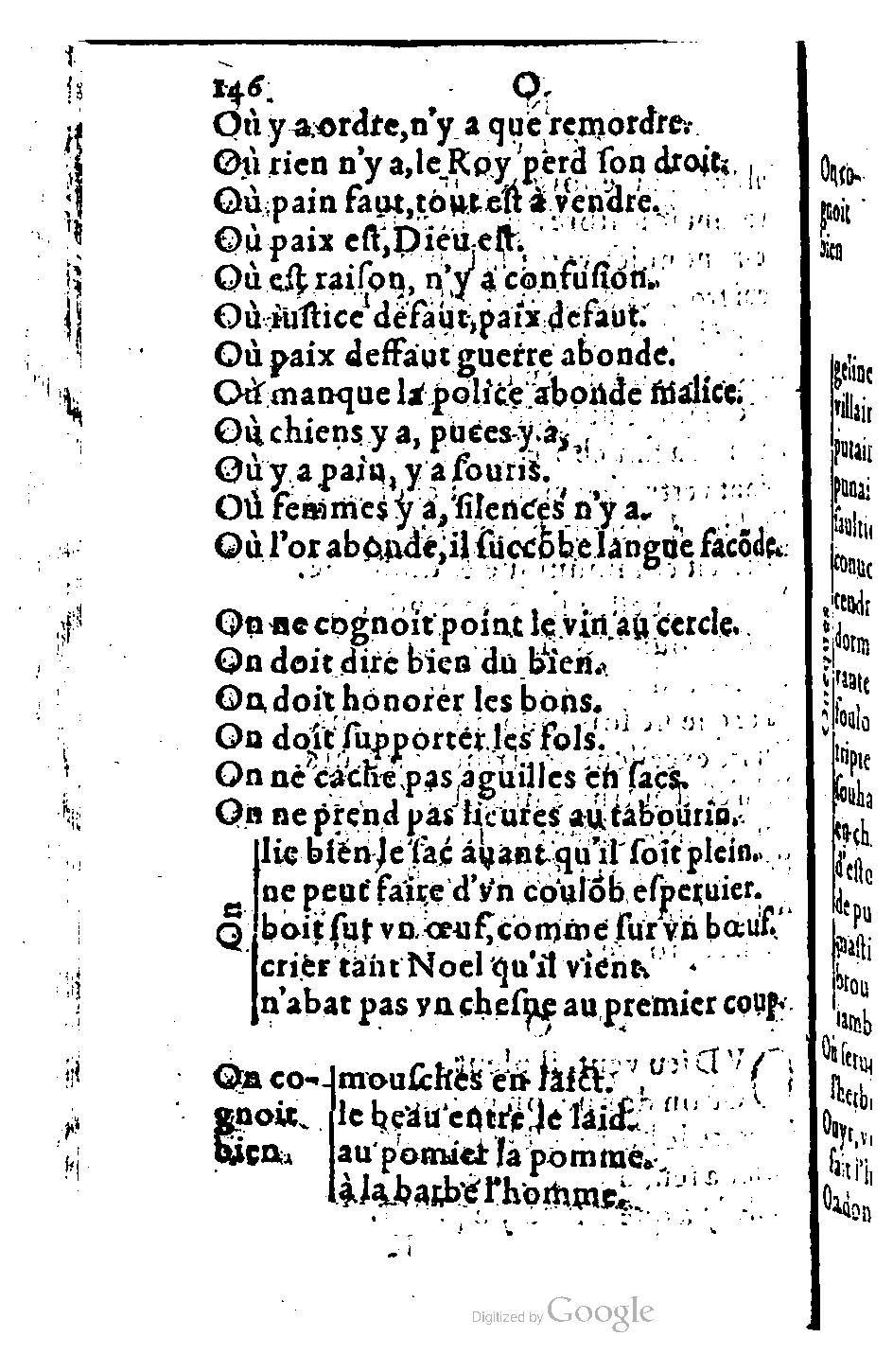 1582 - Nicolas Bonfons - Trésor des sentences dorées - BM Lyon 1582 - Nicolas Bonfons - Trésor des sentences dorées - BM Lyon