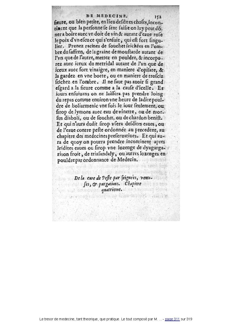 1560 - Pierre et Jan Moine - Trésor de médecine - Université Paris Cité