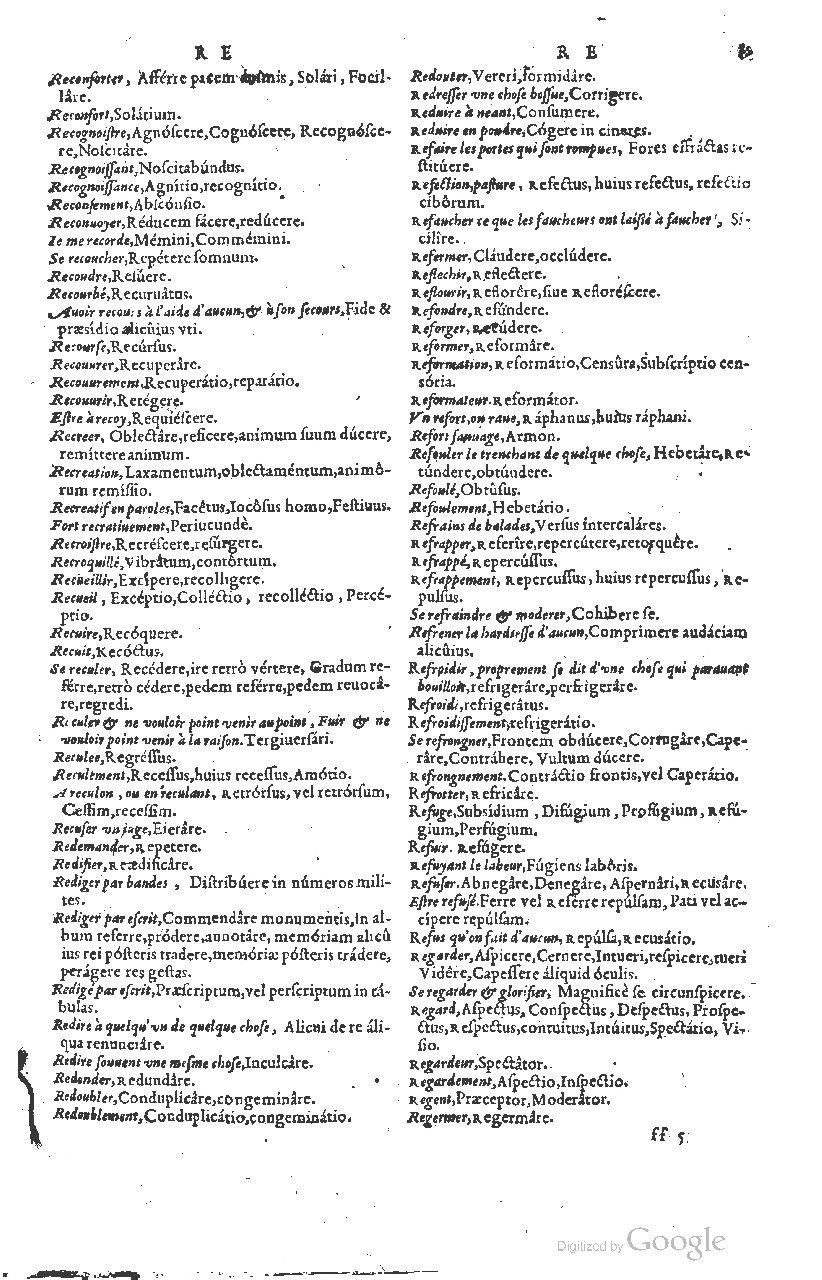 1585 - Simphorianum Beraud et Stephanum Michaëlem - Trésor des mots et traits français - Barcelone