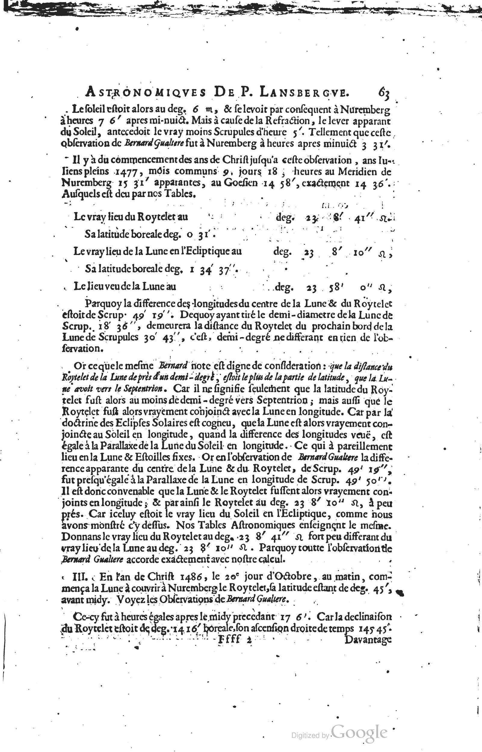 1634 - Zacharie Roman - Les Tables perpétuelles - Universiteit Leiden