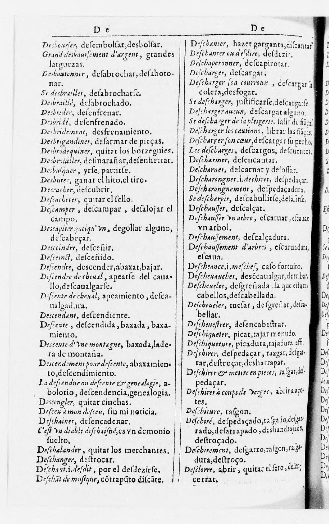 1616 - Veuve Marc Orry - Trésor des deux langues espagnole et française (Seconde partie) - BnF 1616 - Veuve Marc Orry - Trésor des deux langues espagnole et française (Seconde partie) - BnF