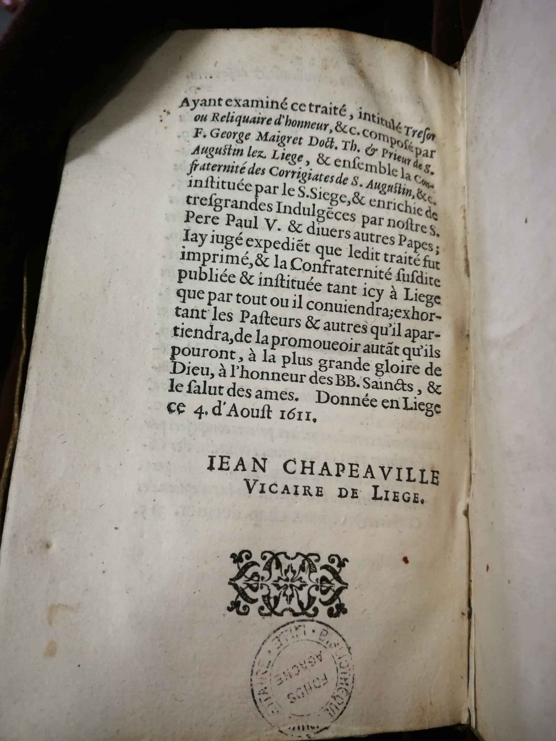 1611 - Christian Ouwerx - Trésor ou reliquaire d’honneur de Jésus Christ et de ses saints - BU Lille