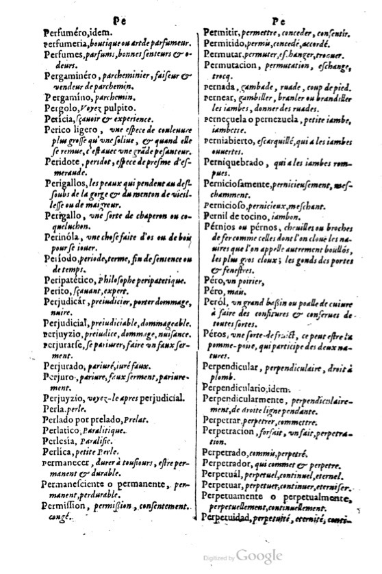 1621 - Adrian Tiffaine - Trésor des deux langues espagnole et française - BM Lyon