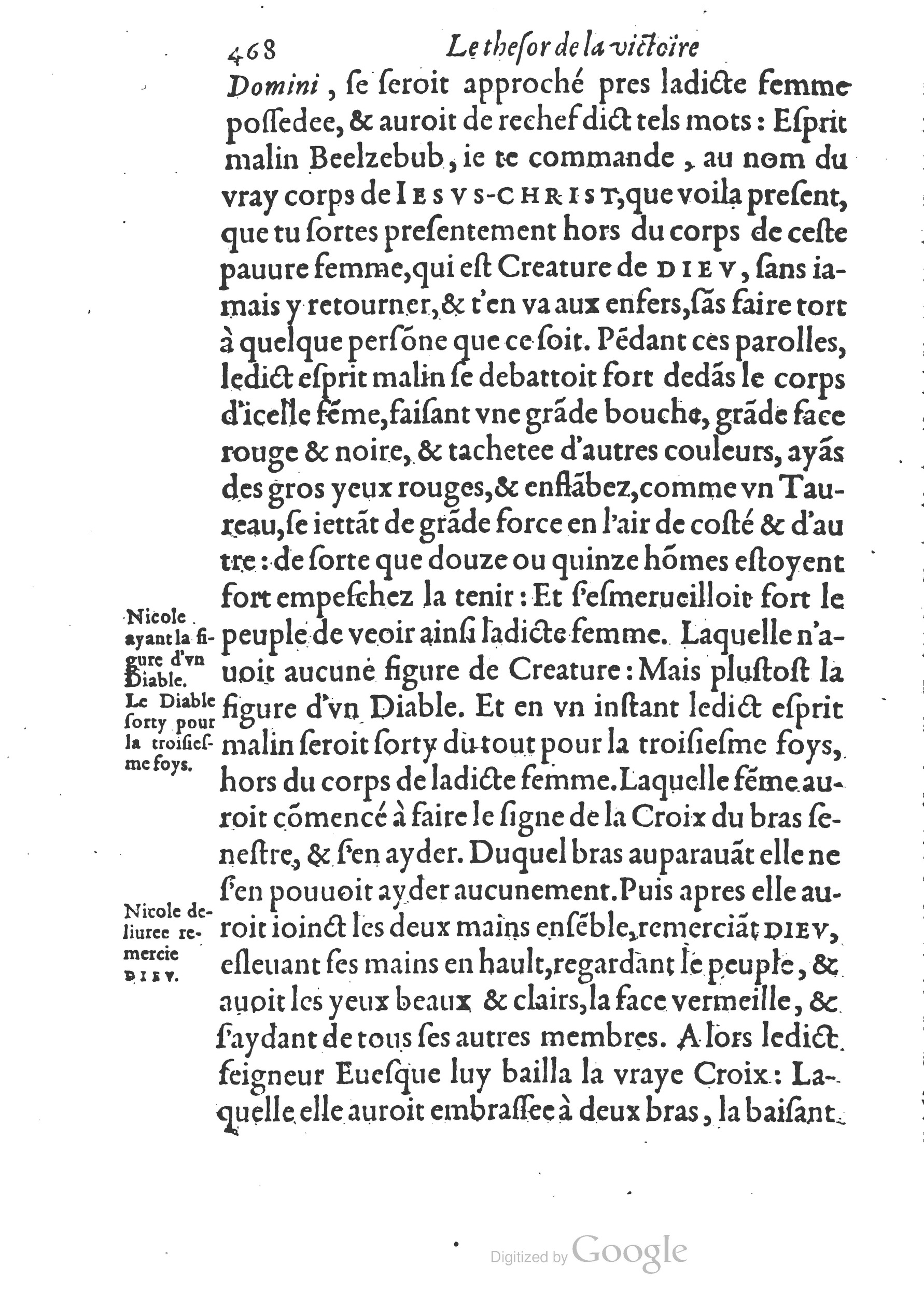 1578 - Nicolas Chesneau - Trésor et entière histoire de la triomphante victoire du corps de Dieu sur l’esprit malin - British Library 1578 - Nicolas Chesneau - Trésor et entière histoire de la triomphante victoire du corps de Dieu sur l’esprit malin - British Library