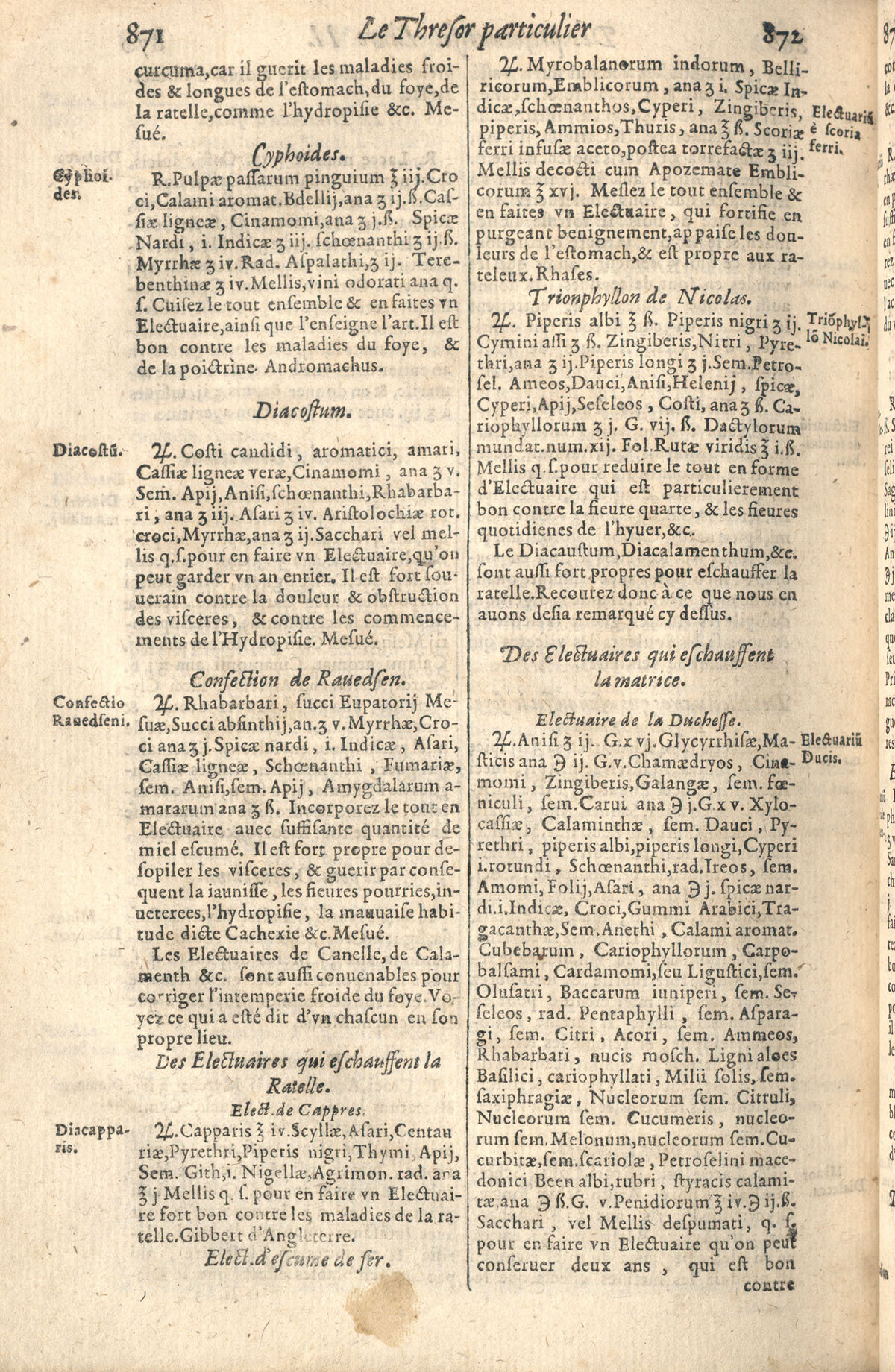 1610 - Étienne Gamonet - Grand Trésor ou dispensaire - CESR Tours