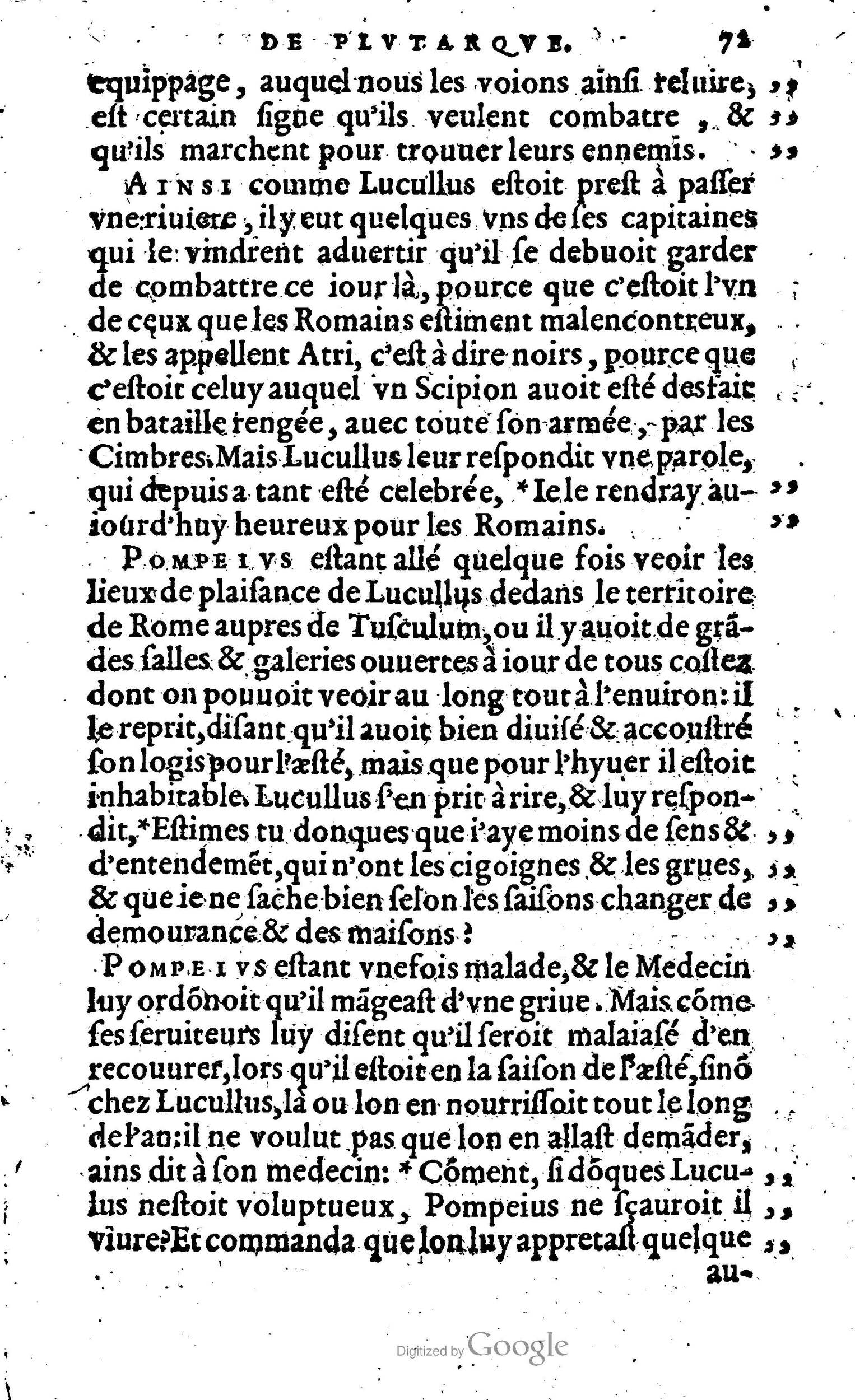 1568 - Willem Silvius - Trésor des vies de Plutarque - Anvers Plantin-Moretus