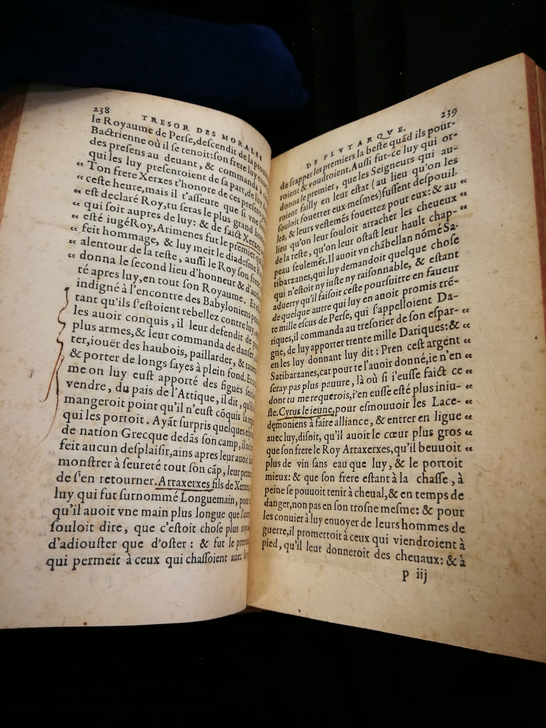 1577 - Jean Poupy - Trésor des morales de Plutarque - Les Méjanes, Aix-en-Provence