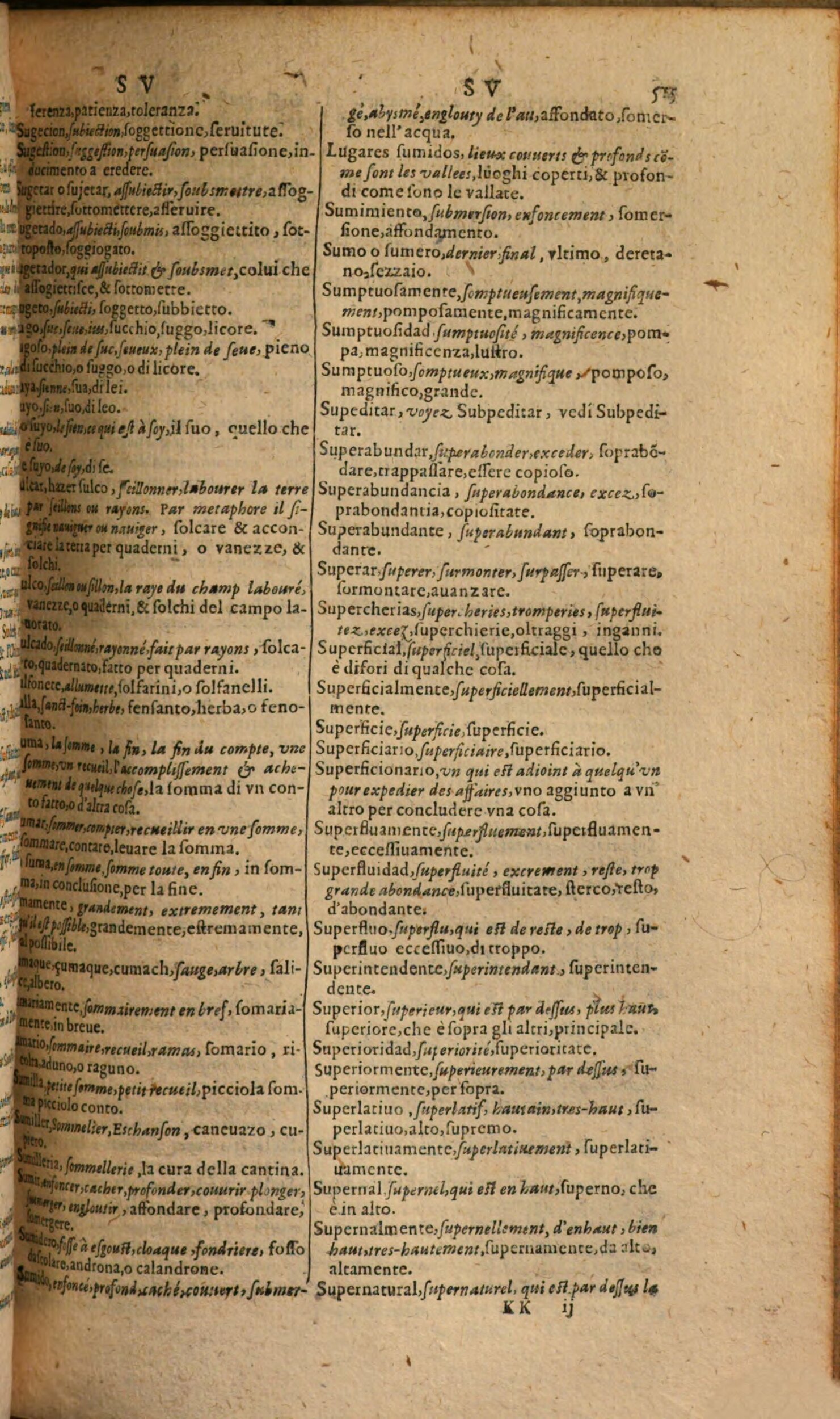1617 - Samuel Crespin - Trésor des trois langues espagnole, française et italienne (Première partie) - Regensburg