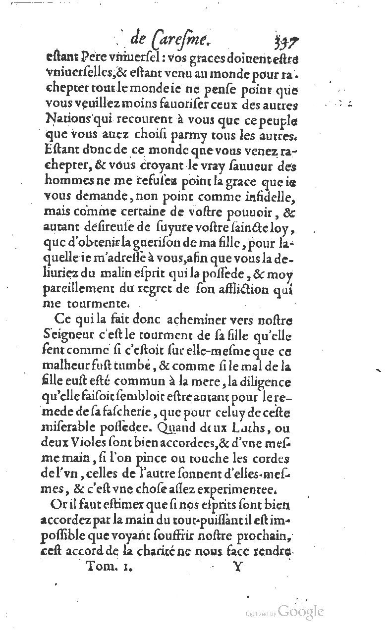 1607 - Nicolas Du Fossé - Trésor quadragésimal - T 01 - BM Lyon