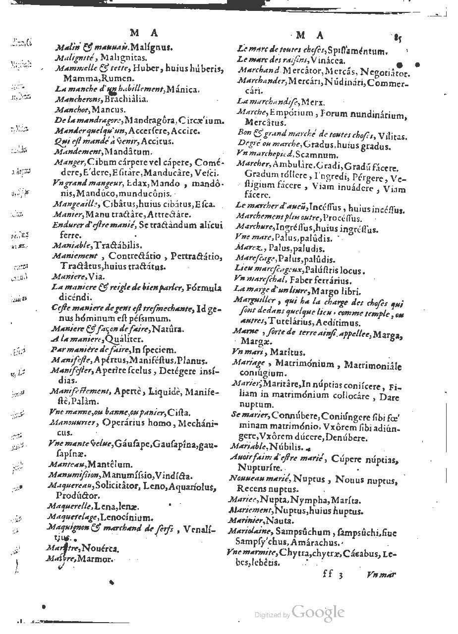 1564 - Henri Hylaire et Louis Cloquemin - Trésor des mots et traits français - BSB Munich