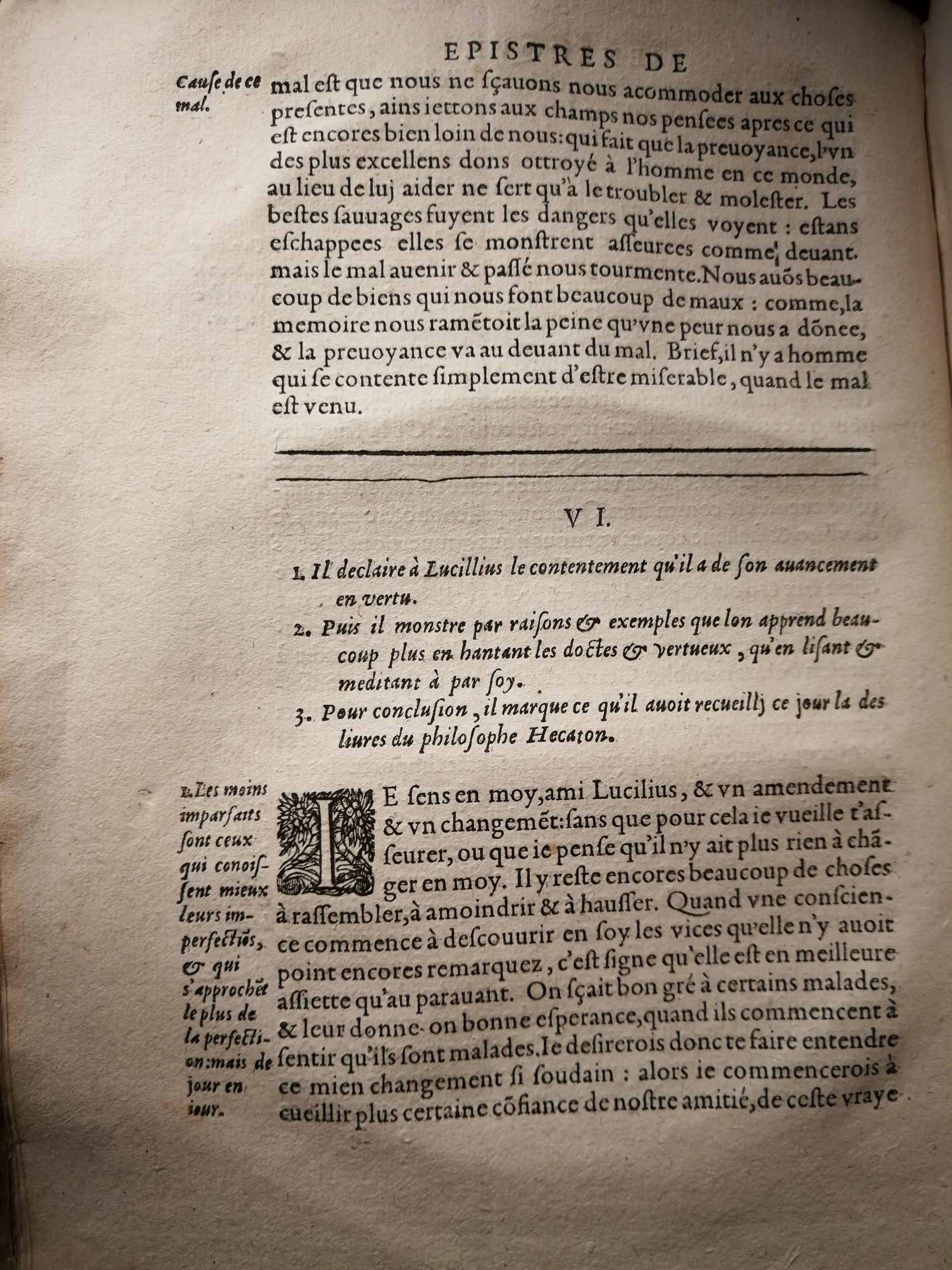 1590 (= 1595) - Jean Houzé - Œuvres morales et mêlées de Sénèque, Trésor de philosophie morale - T. 2 - BnF