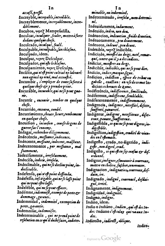 1621 - Adrian Tiffaine - Trésor des deux langues espagnole et française - BM Lyon