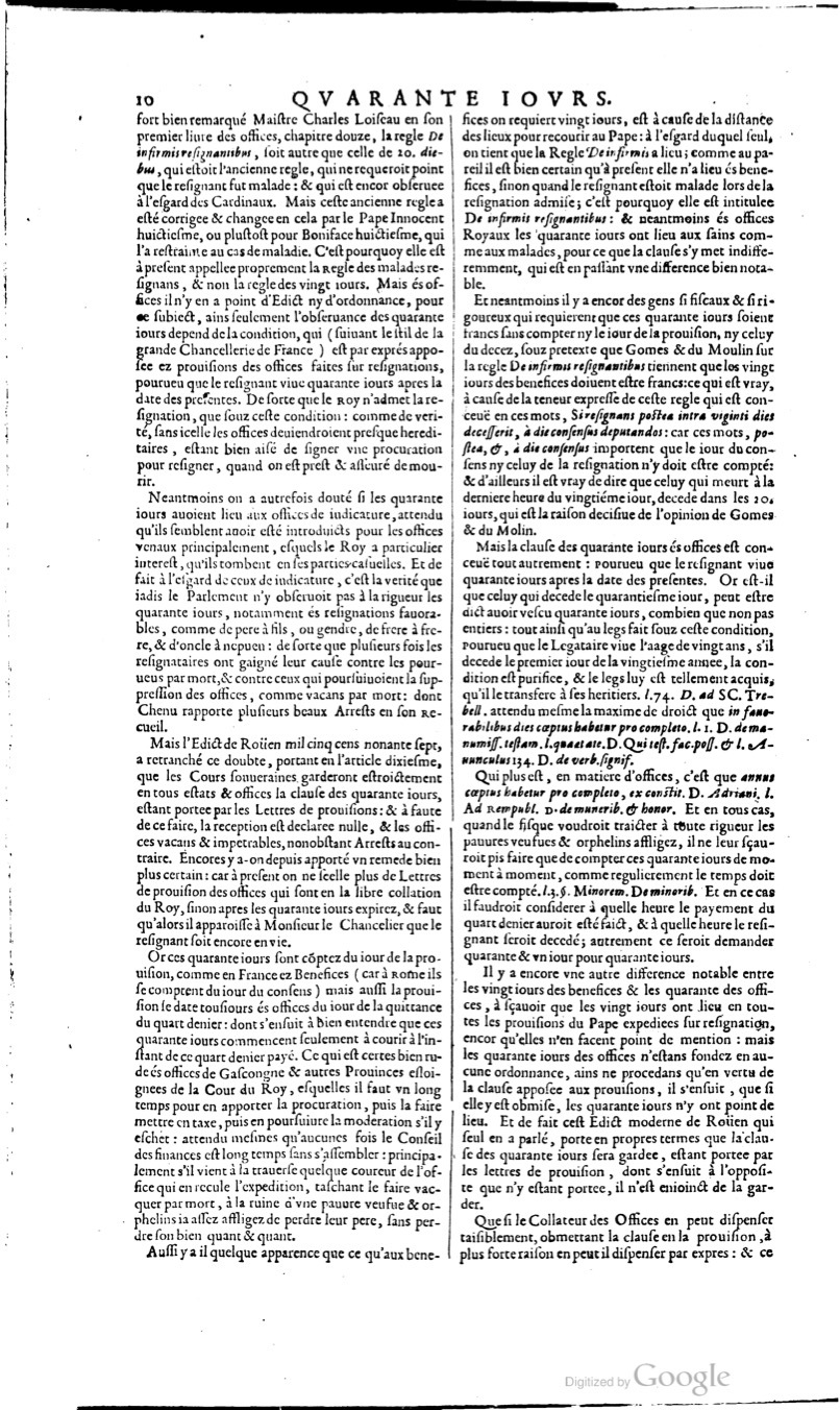 1629 - Veuve Nicolas Buon - Trésor du droit français (21754 T. 3) - BM Lyon