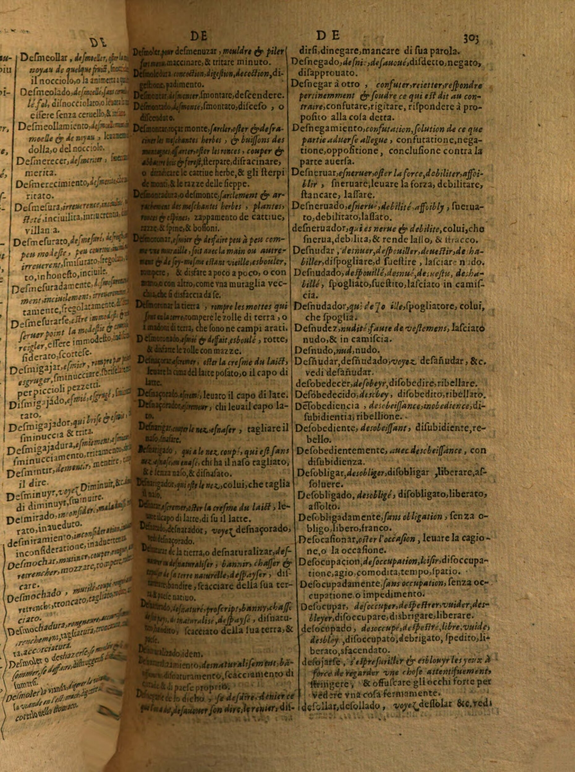 1617 - Samuel Crespin - Trésor des trois langues espagnole, française et italienne (Première partie) - Regensburg