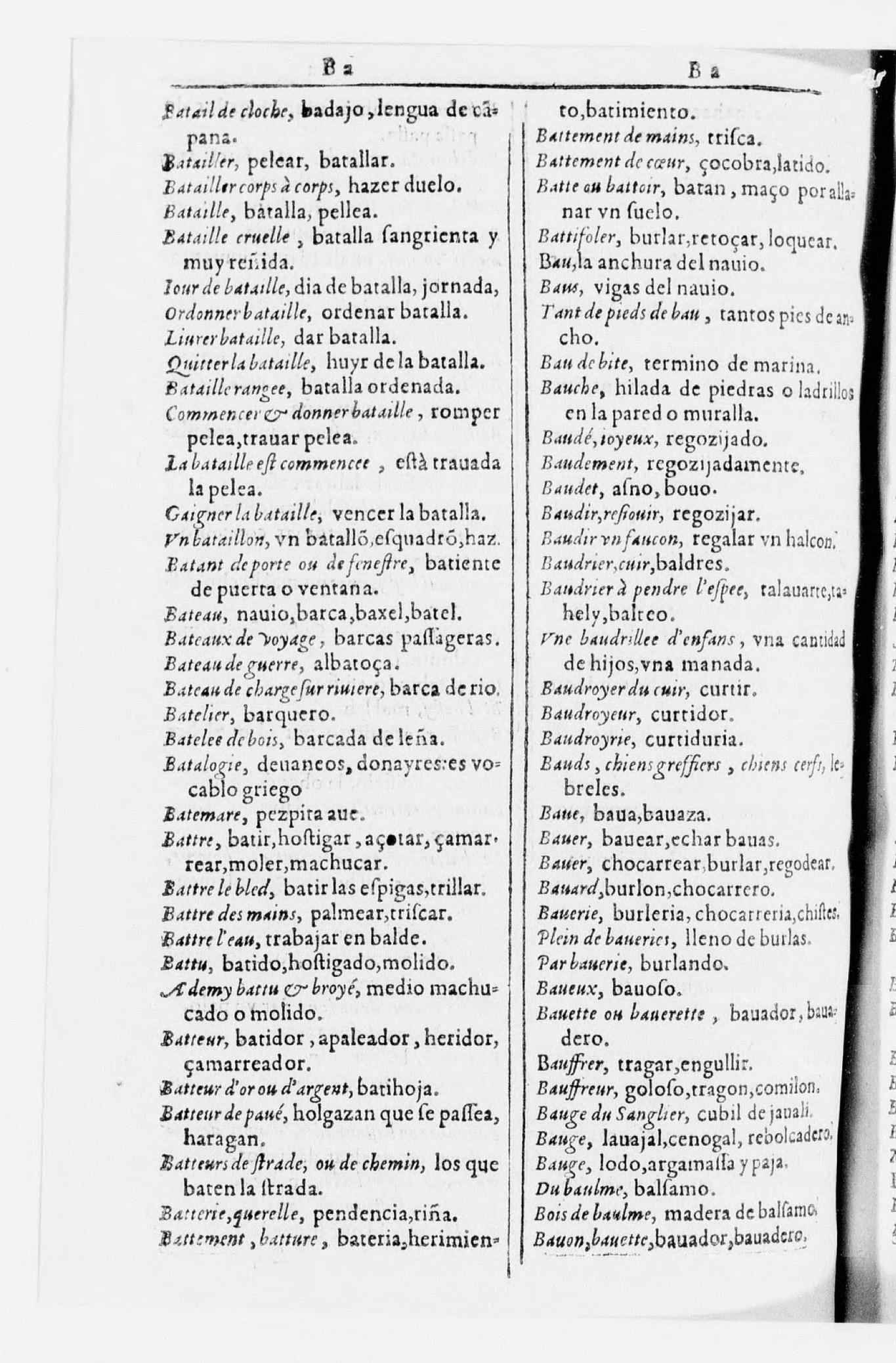 1616 - Veuve Marc Orry - Trésor des deux langues espagnole et française (Seconde partie) - BnF 1616 - Veuve Marc Orry - Trésor des deux langues espagnole et française (Seconde partie) - BnF