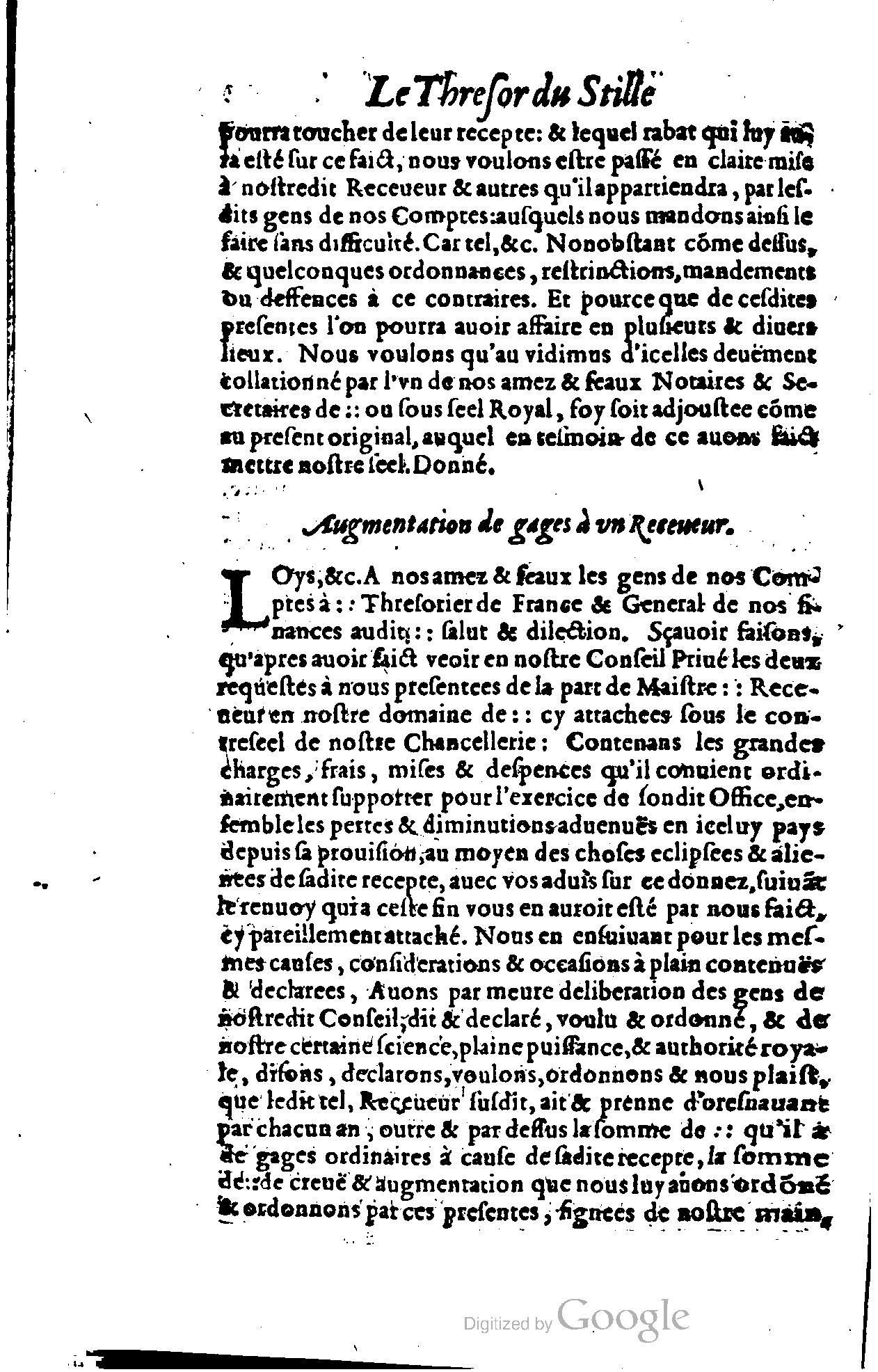 1614 - Jean Richer - Trésor du nouveau style et protocole de la chancellerie de France - BSB Munich