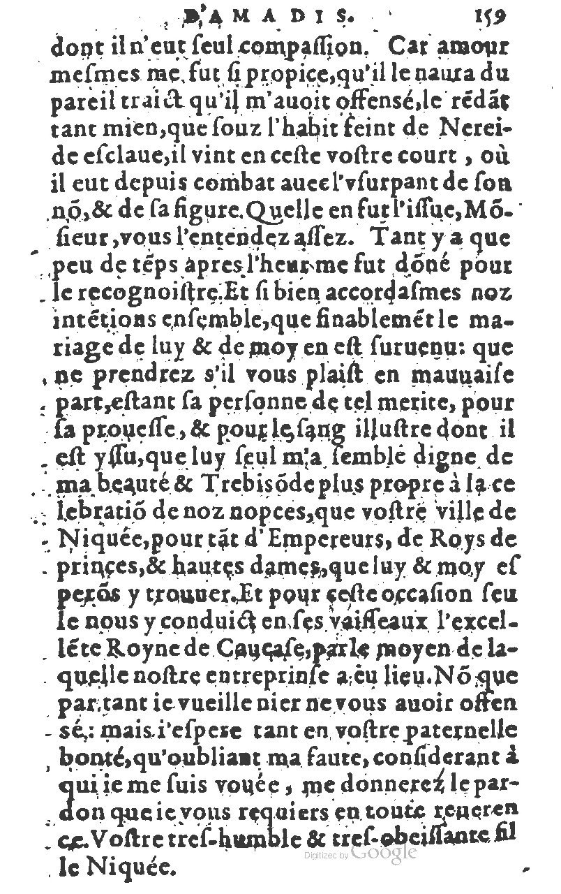 1582 - Jean Huguetan - Trésor des Amadis T. 1 - BM Lyon