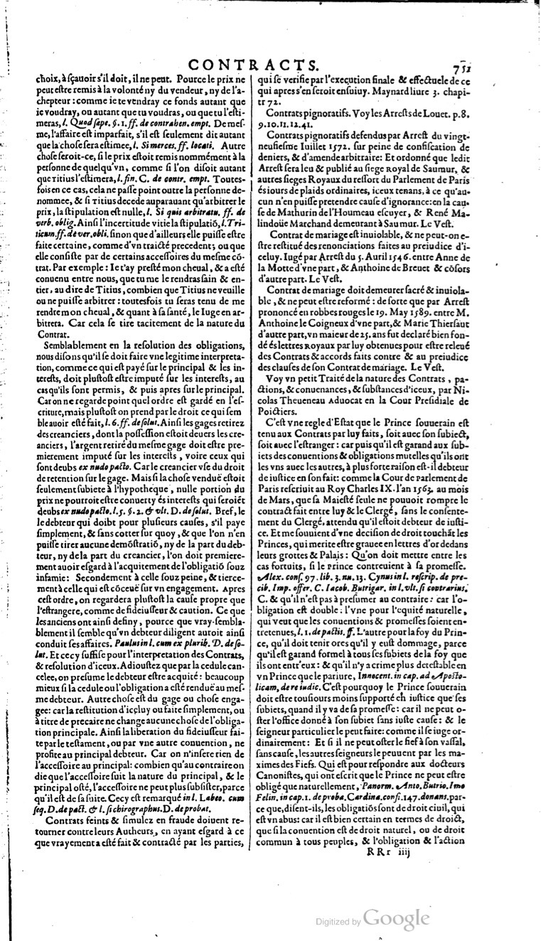 1629 - Veuve Nicolas Buon - Trésor du droit français (21754 T. 1) - BM Lyon