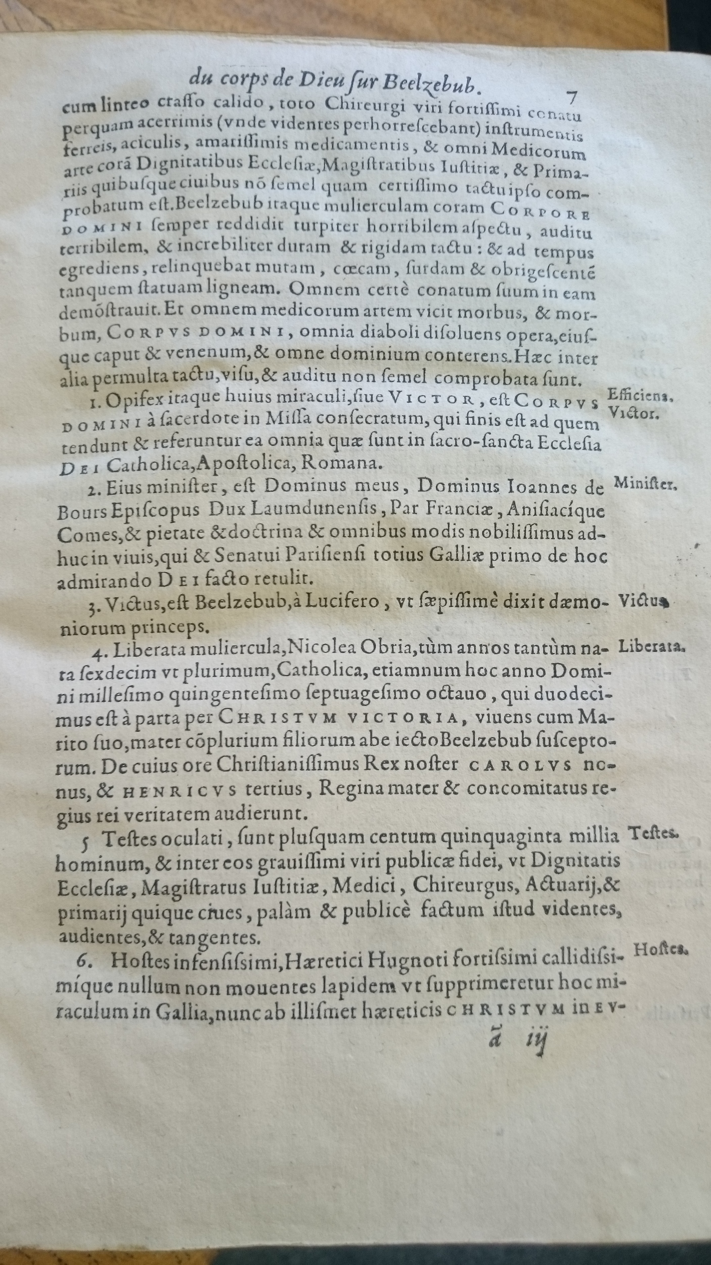 1578 - Nicolas Chesneau - Trésor et entière histoire de la triomphante victoire du corps de Dieu sur l’esprit malin - Douai Quincy 1578 - Nicolas Chesneau - Trésor et entière histoire de la triomphante victoire du corps de Dieu sur l’esprit malin - Douai Quincy